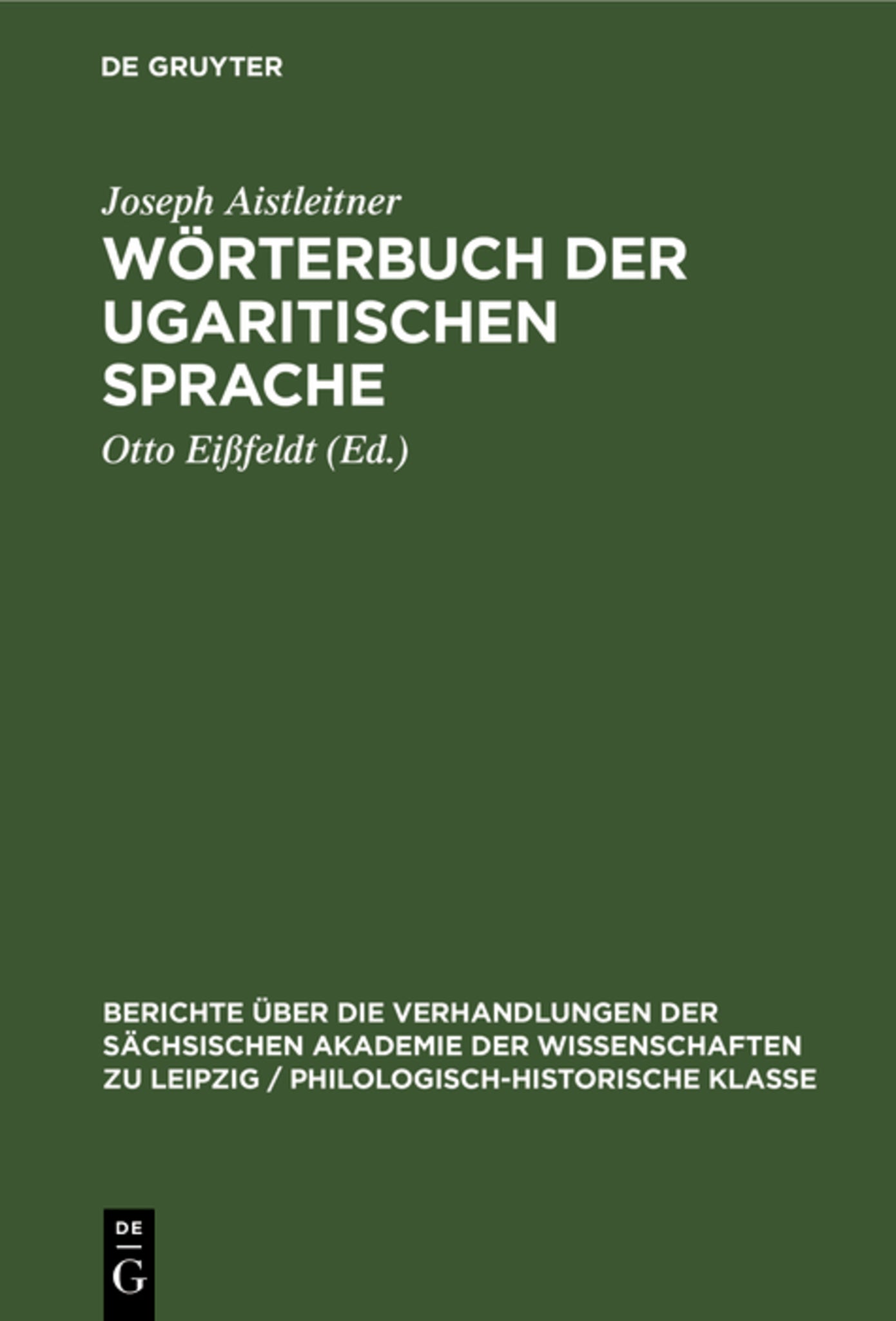 Wörterbuch der ugaritischen Sprache