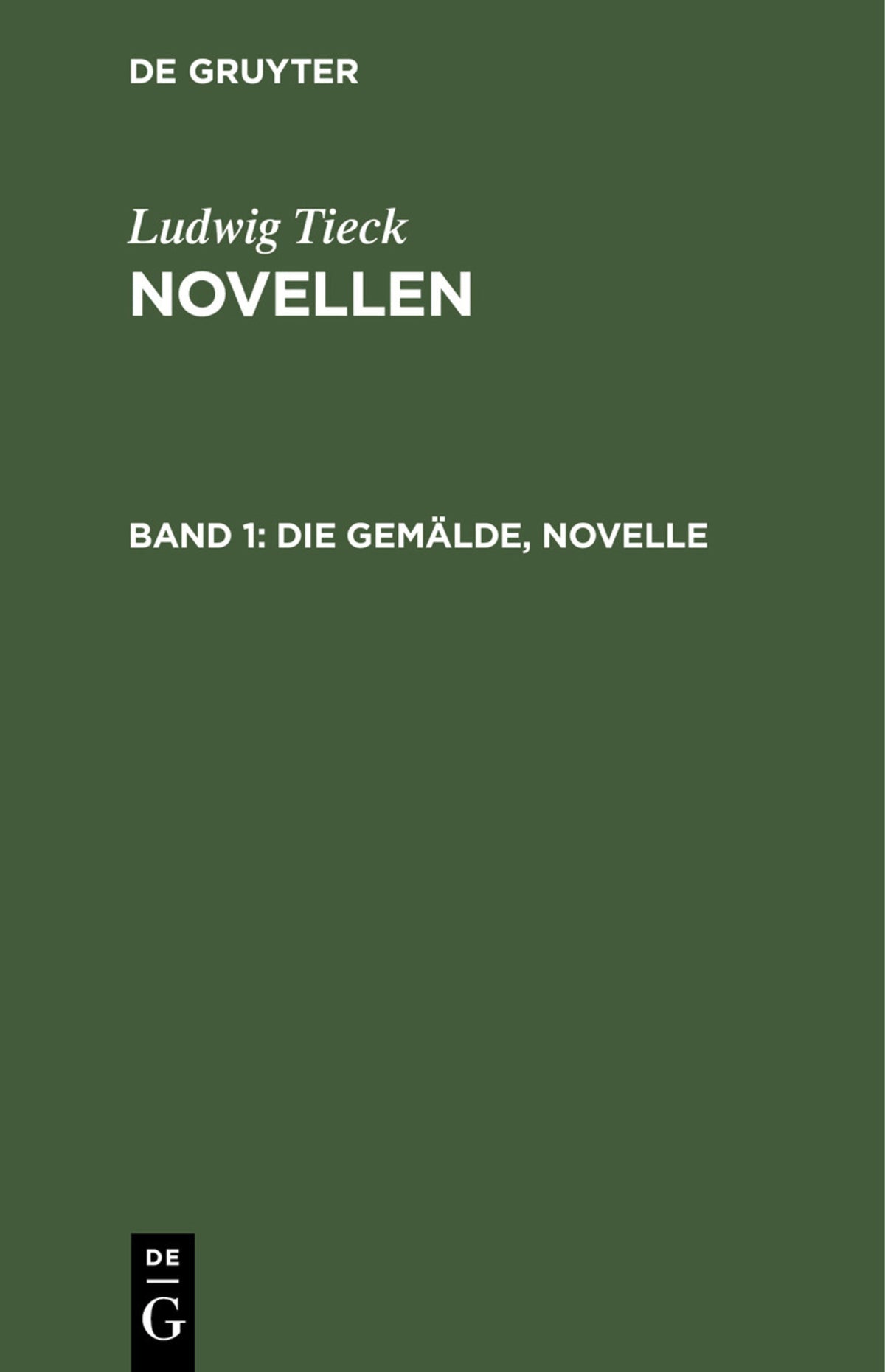 Cover image for Die Gemälde, Novelle ISBN 9783112513453