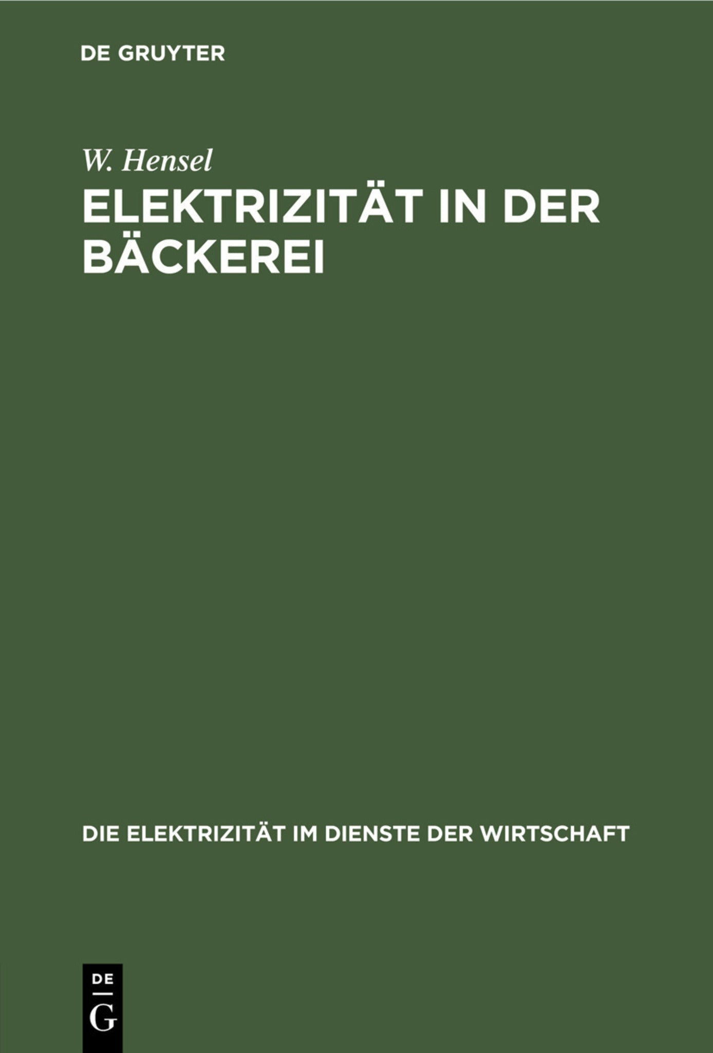Elektrizität in der Bäckerei