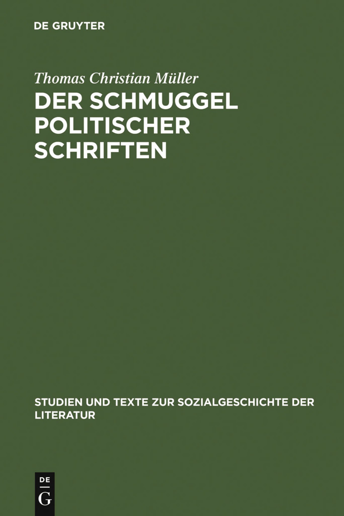 Der Schmuggel politischer Schriften