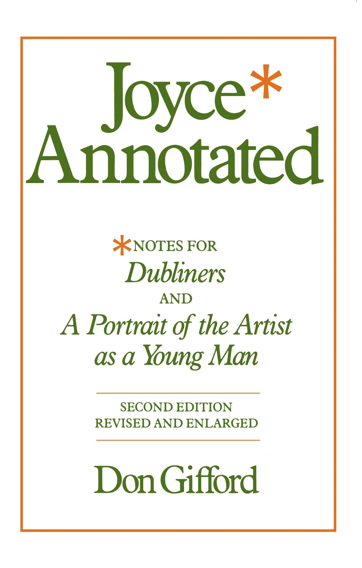 Cover image for Joyce Annotated ISBN 9780520906952