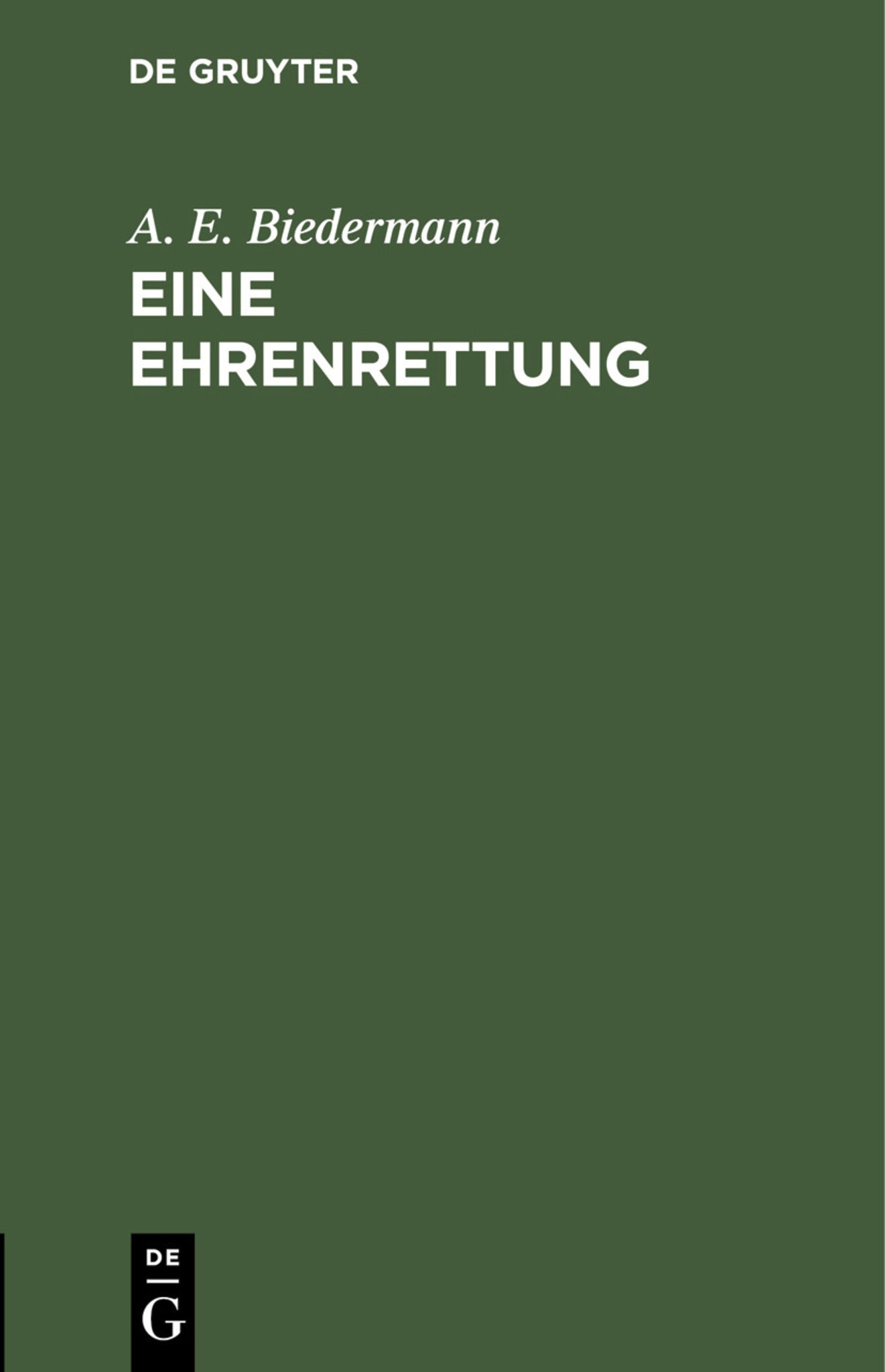 Eine Ehrenrettung