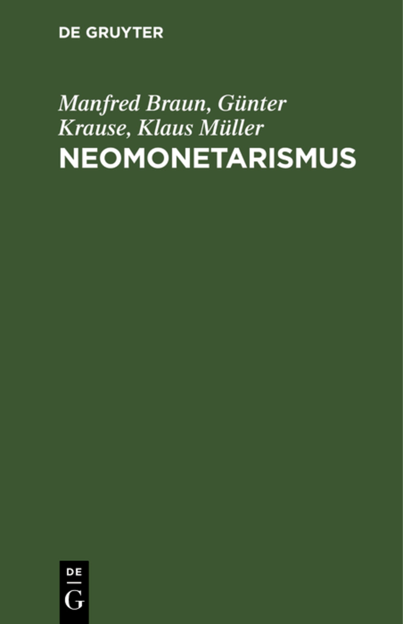 Neomonetarismus