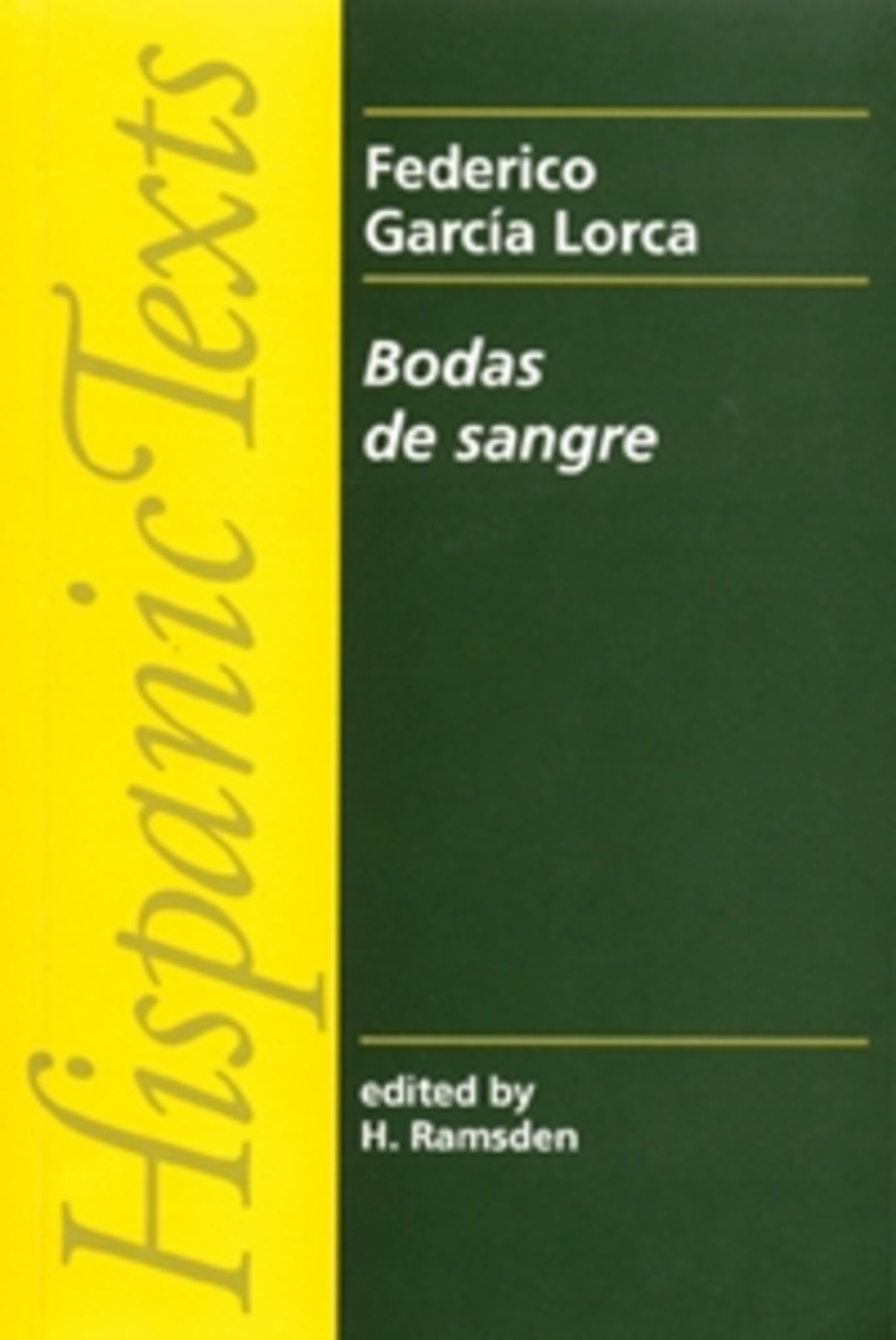 Cover image for Bodas de sangre ISBN 9780719007644