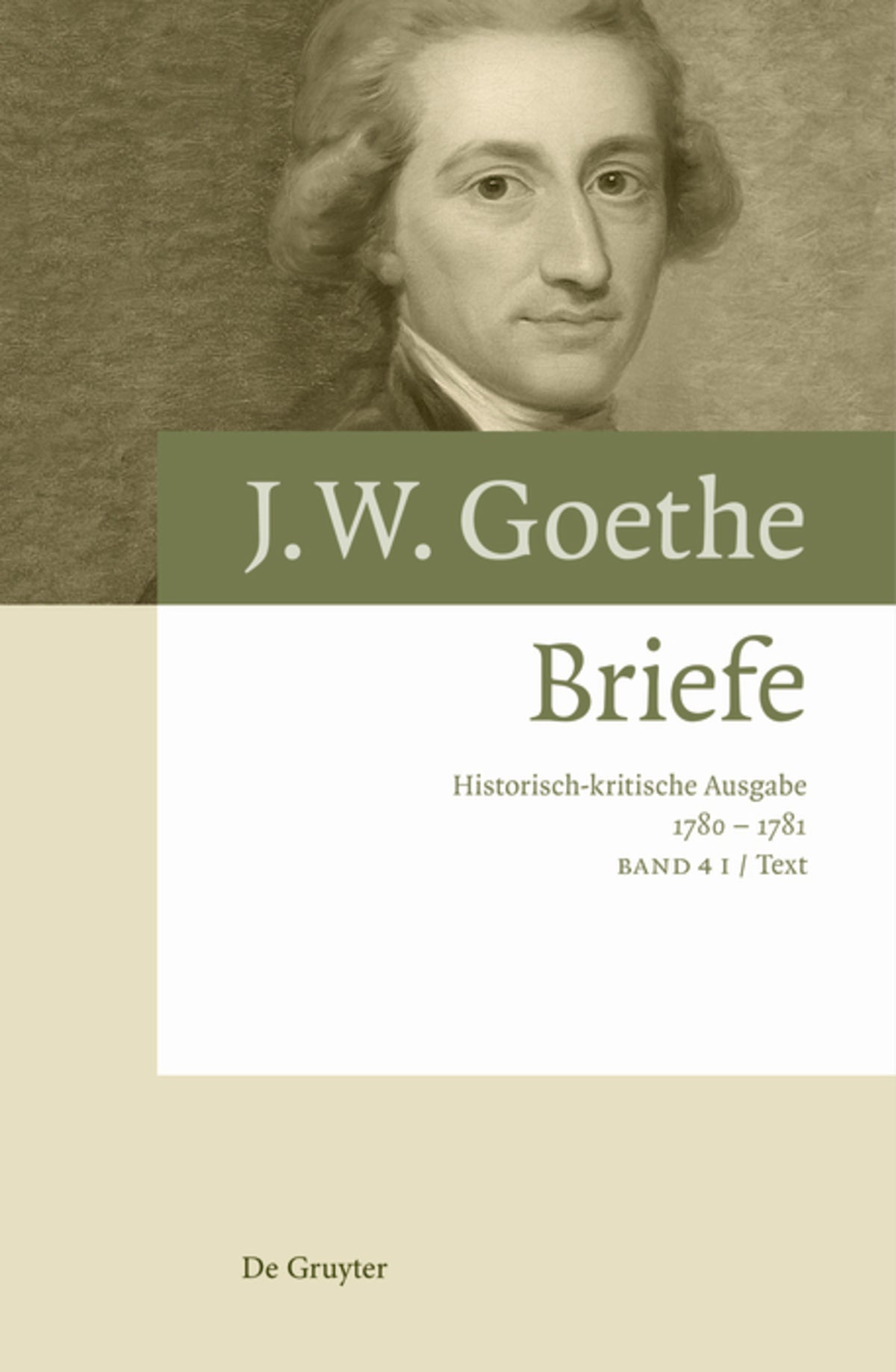 Cover image for Briefe 1780 – 1781 ISBN 9783110671384