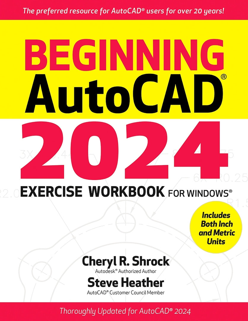 Cover image for Beginning AutoCAD® 2024 Exercise Workbook ISBN 9780831136864