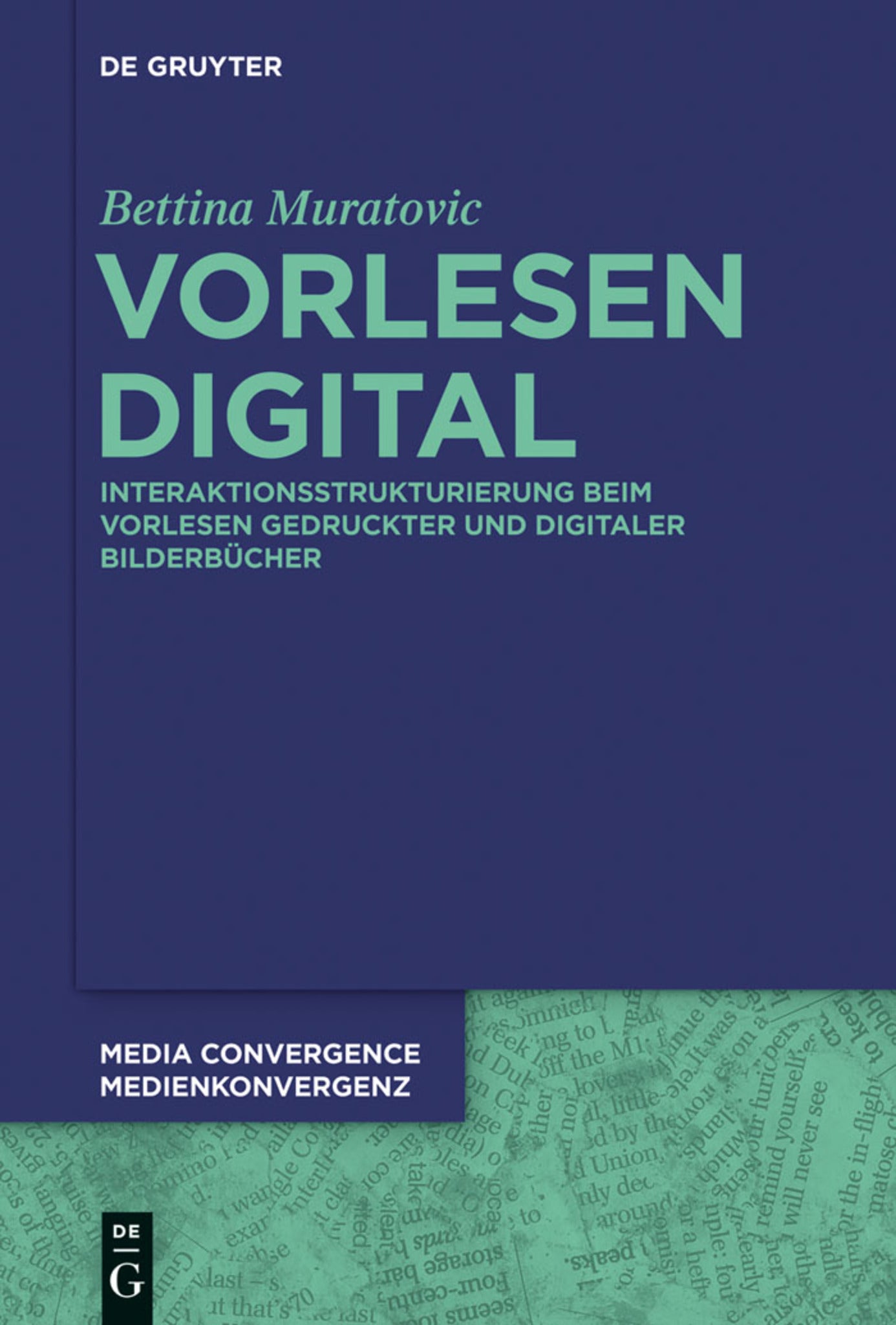 Cover image for Vorlesen digital ISBN 9783110352436