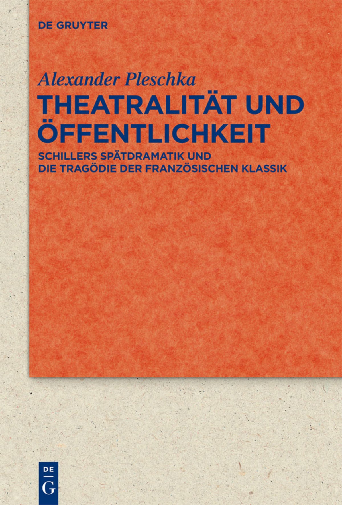Cover image for Theatralität und Öffentlichkeit ISBN 9783110272079