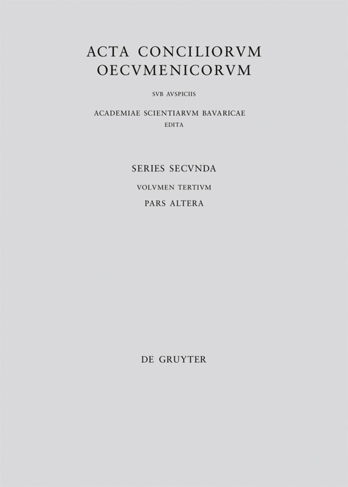 Concilii Actiones IV-V