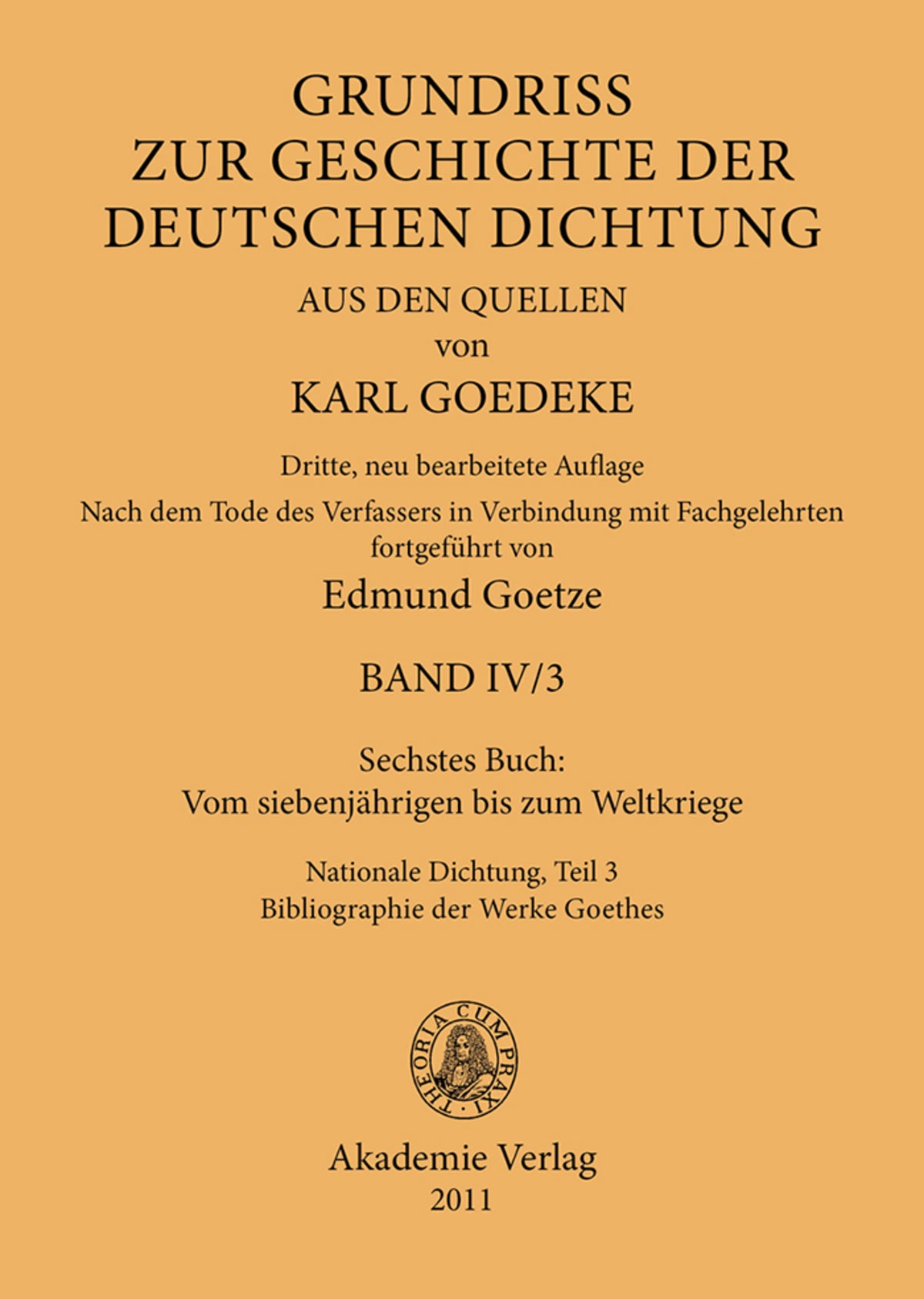 Sechstes Buch: Vom siebenjährigen bis zum Weltkriege