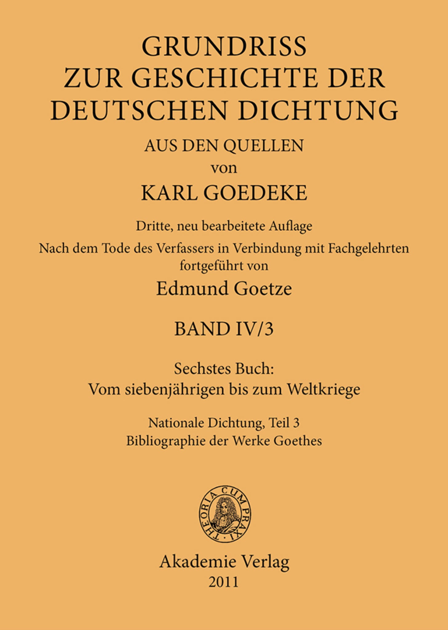 Sechstes Buch: Vom siebenjährigen bis zum Weltkriege