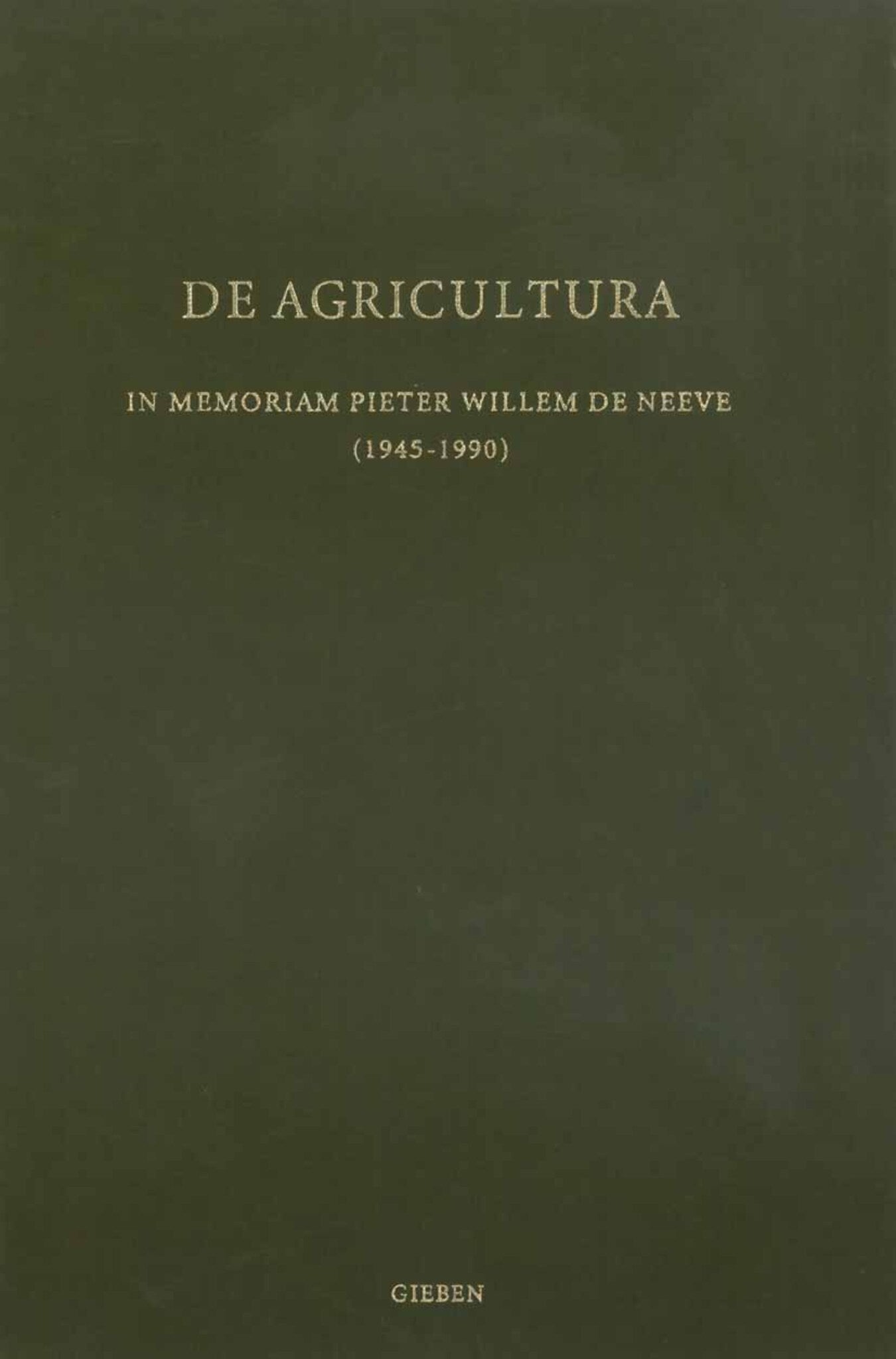 De Agricultura