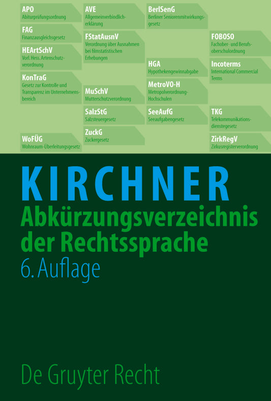 Abkürzungsverzeichnis der Rechtssprache