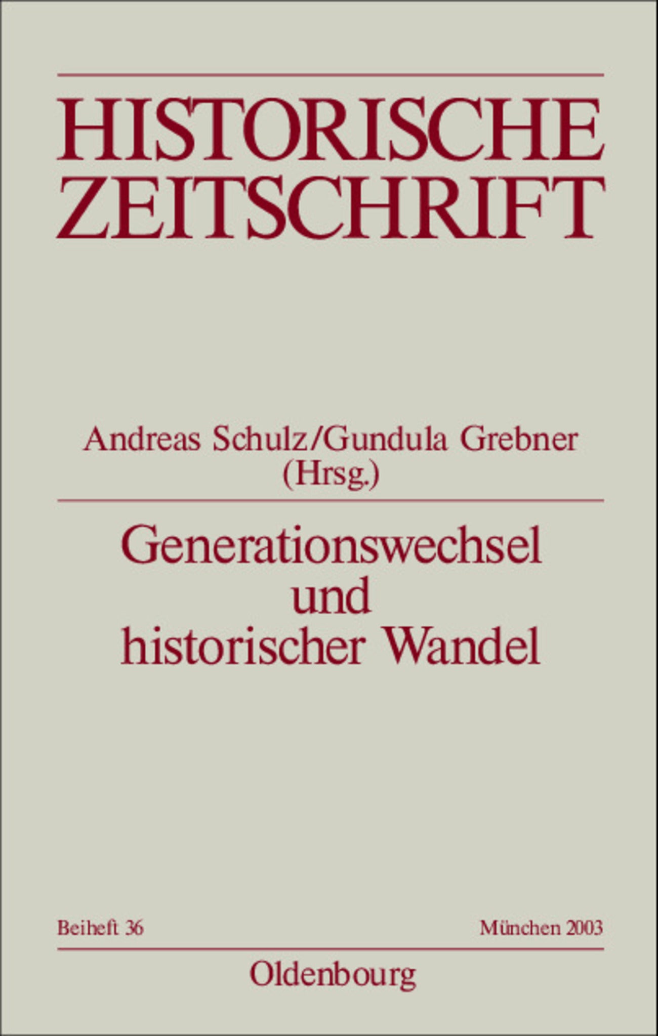 Generationswechsel und historischer Wandel