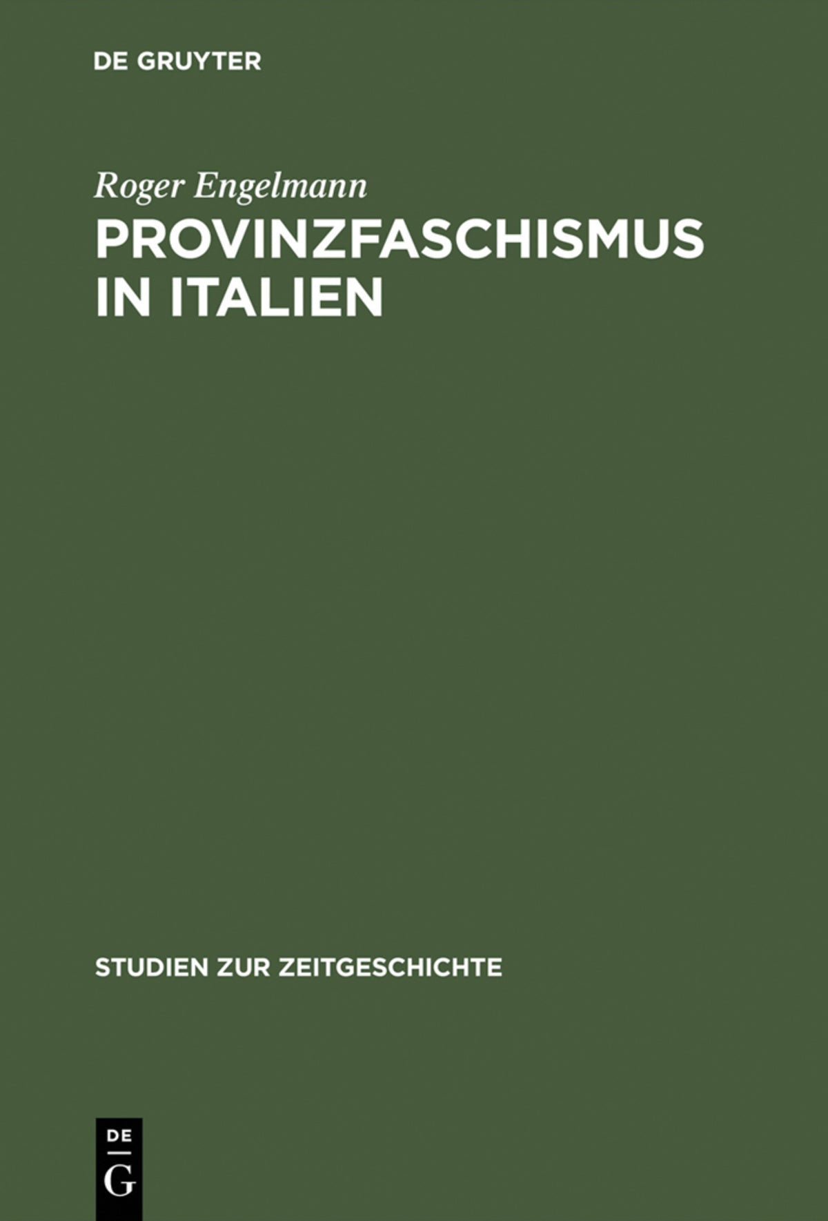 Cover image for Provinzfaschismus in Italien ISBN 9783486559538