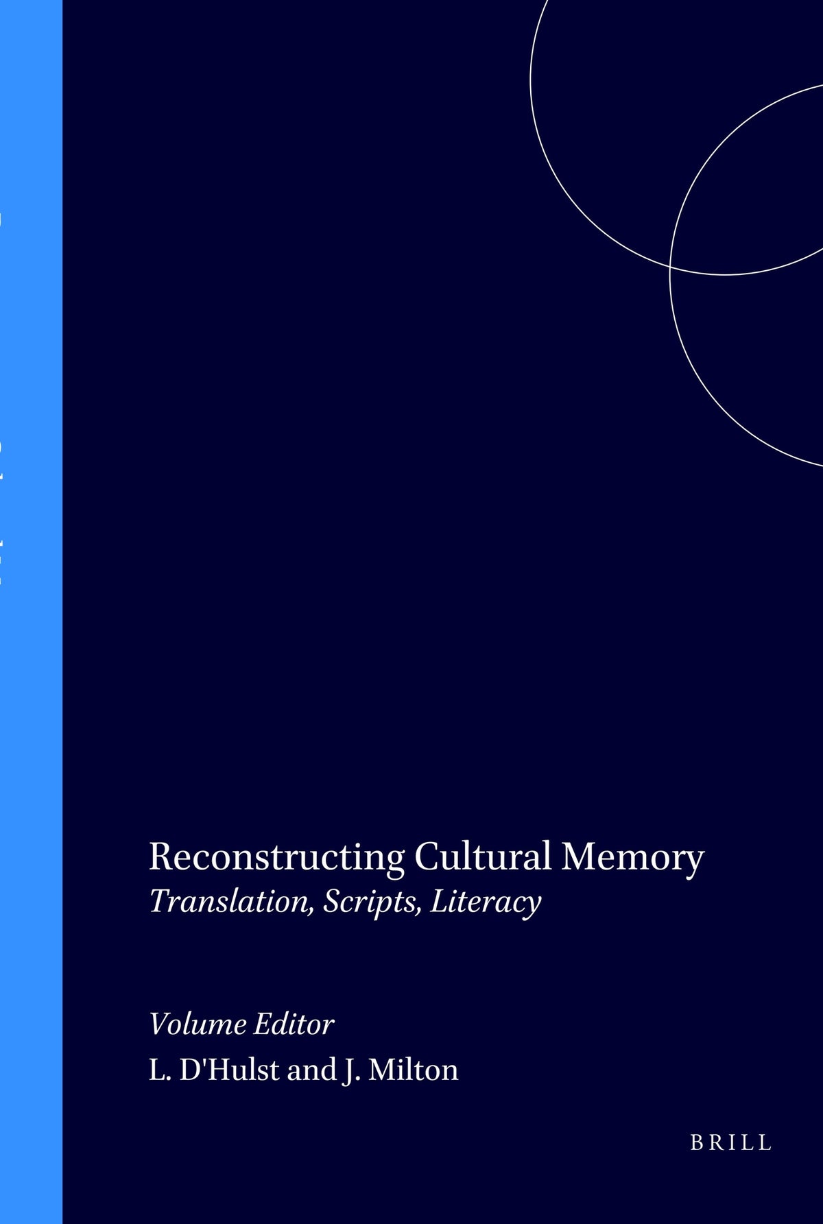 Cover image for Reconstructing Cultural Memory ISBN 9789042004603