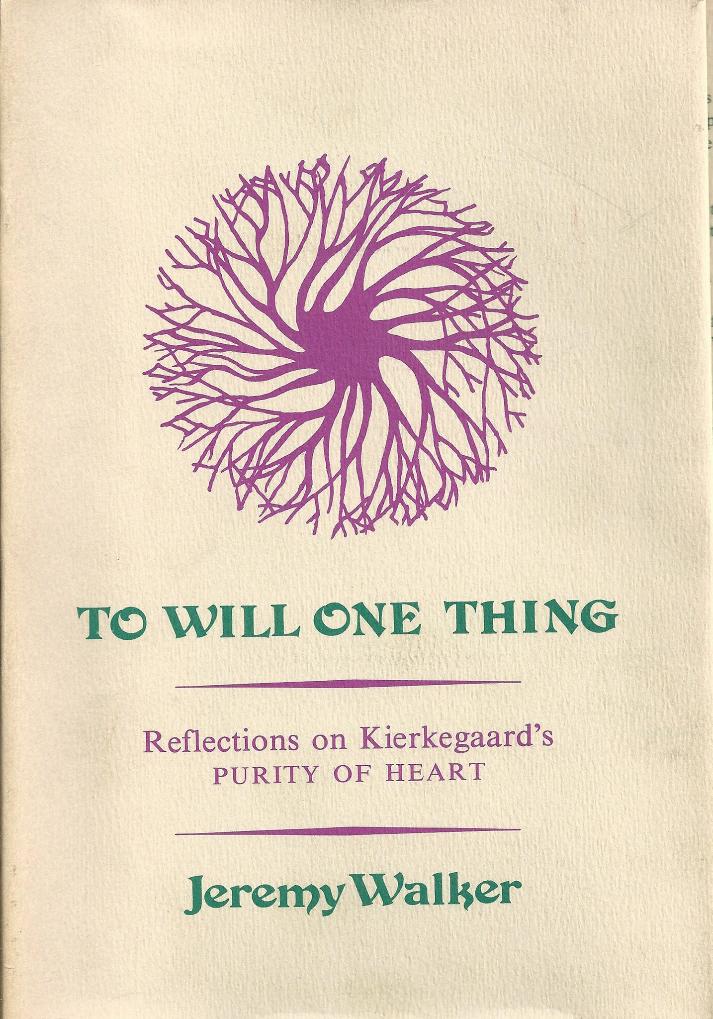 To Will One Thing
