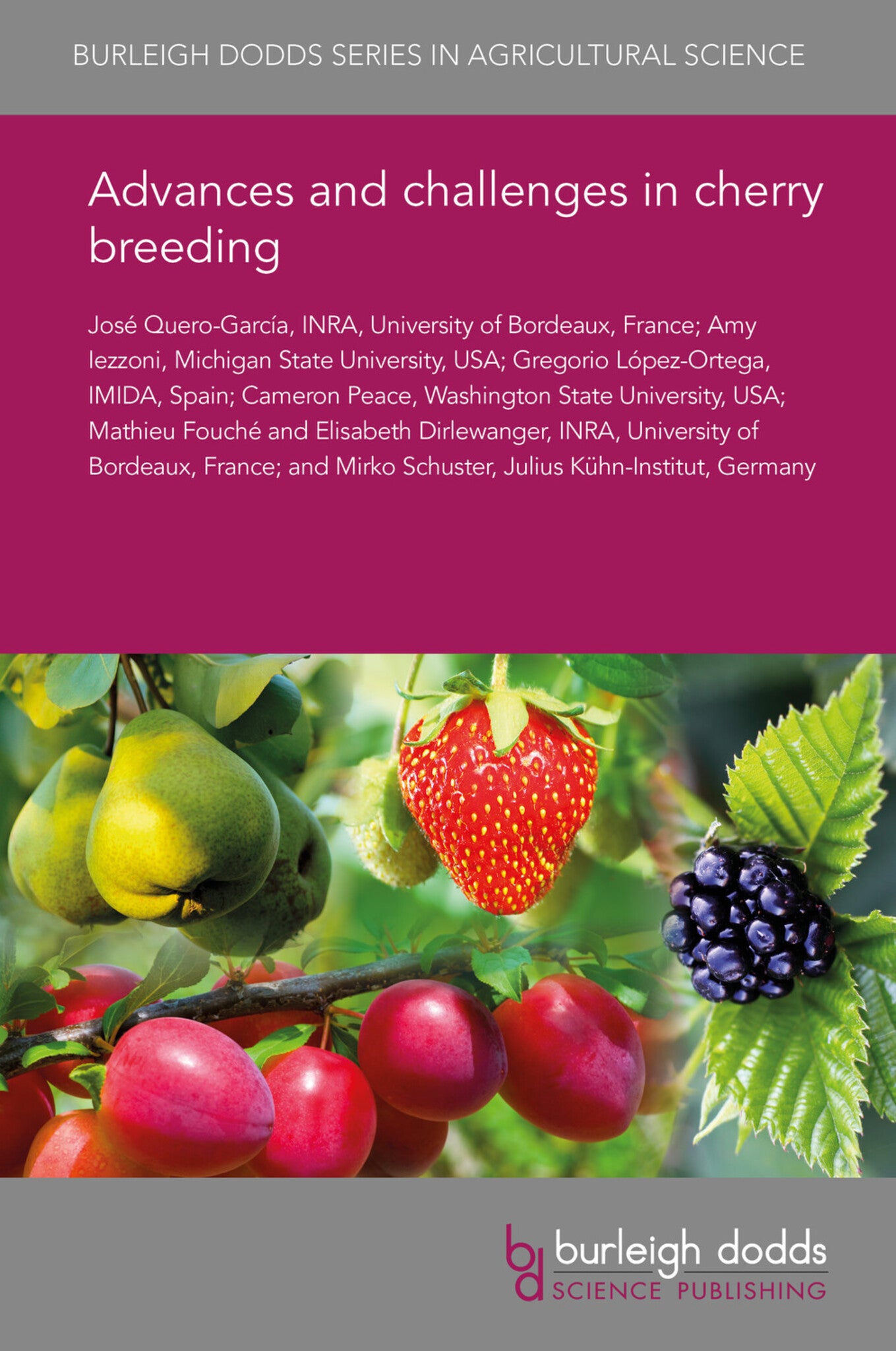 Cover image for Advances and challenges in cherry breeding ISBN 9781838798093