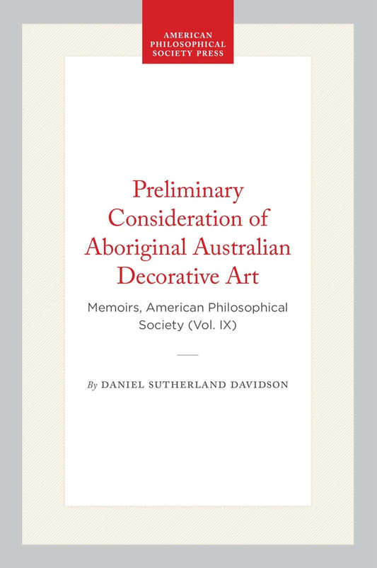 Preliminary Consideration of Aboriginal Australian Decorative Art