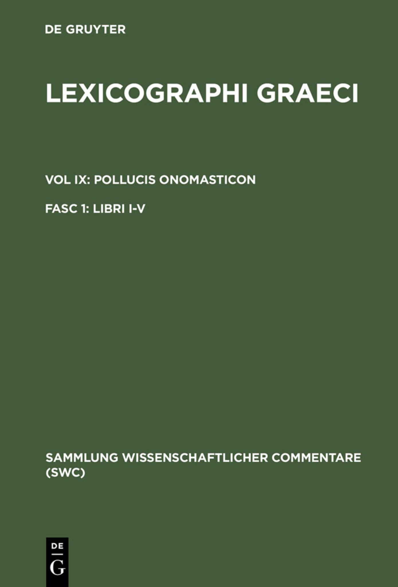 Cover image for Libri I-V ISBN 9783598742385