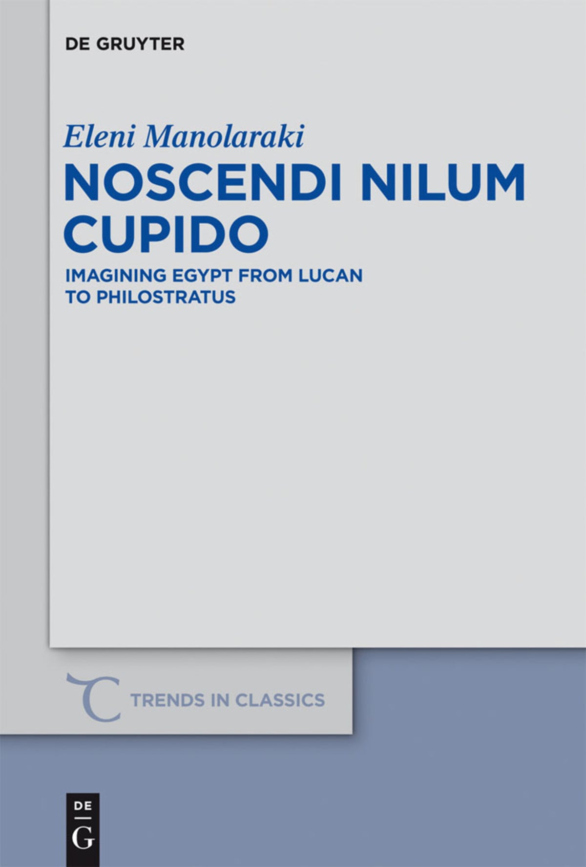 Cover image for Noscendi Nilum Cupido ISBN 9783110297676