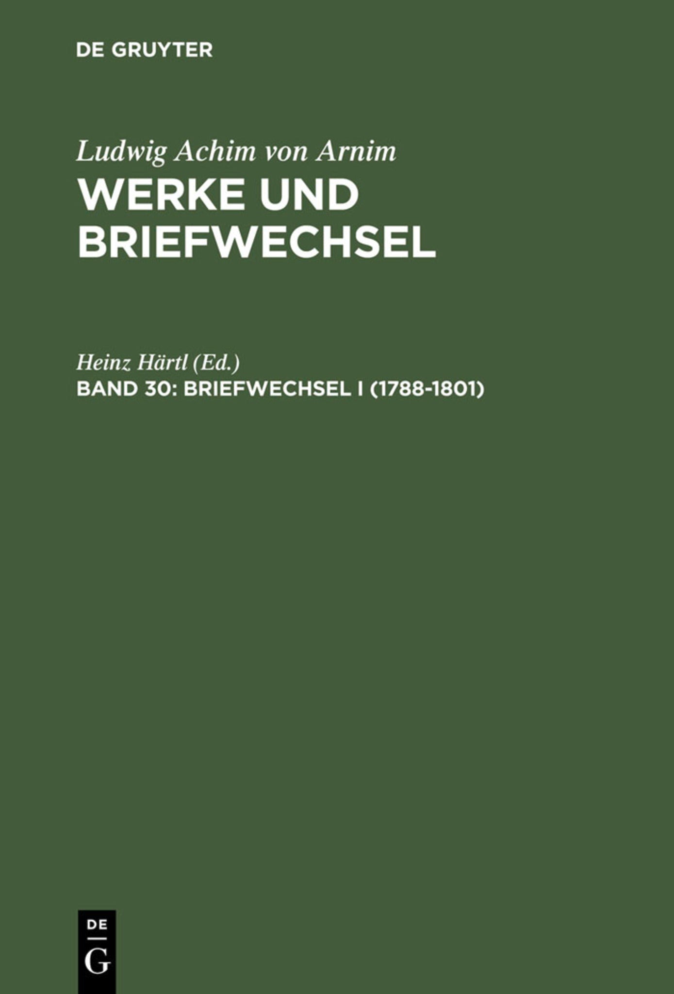 Briefwechsel I (1788-1801)