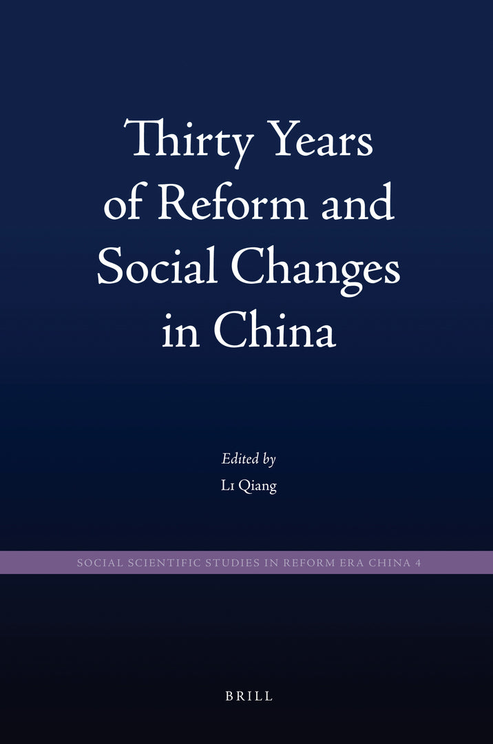 Cover image for Thirty Years of Reform and Social Changes in China ISBN 9789004187160