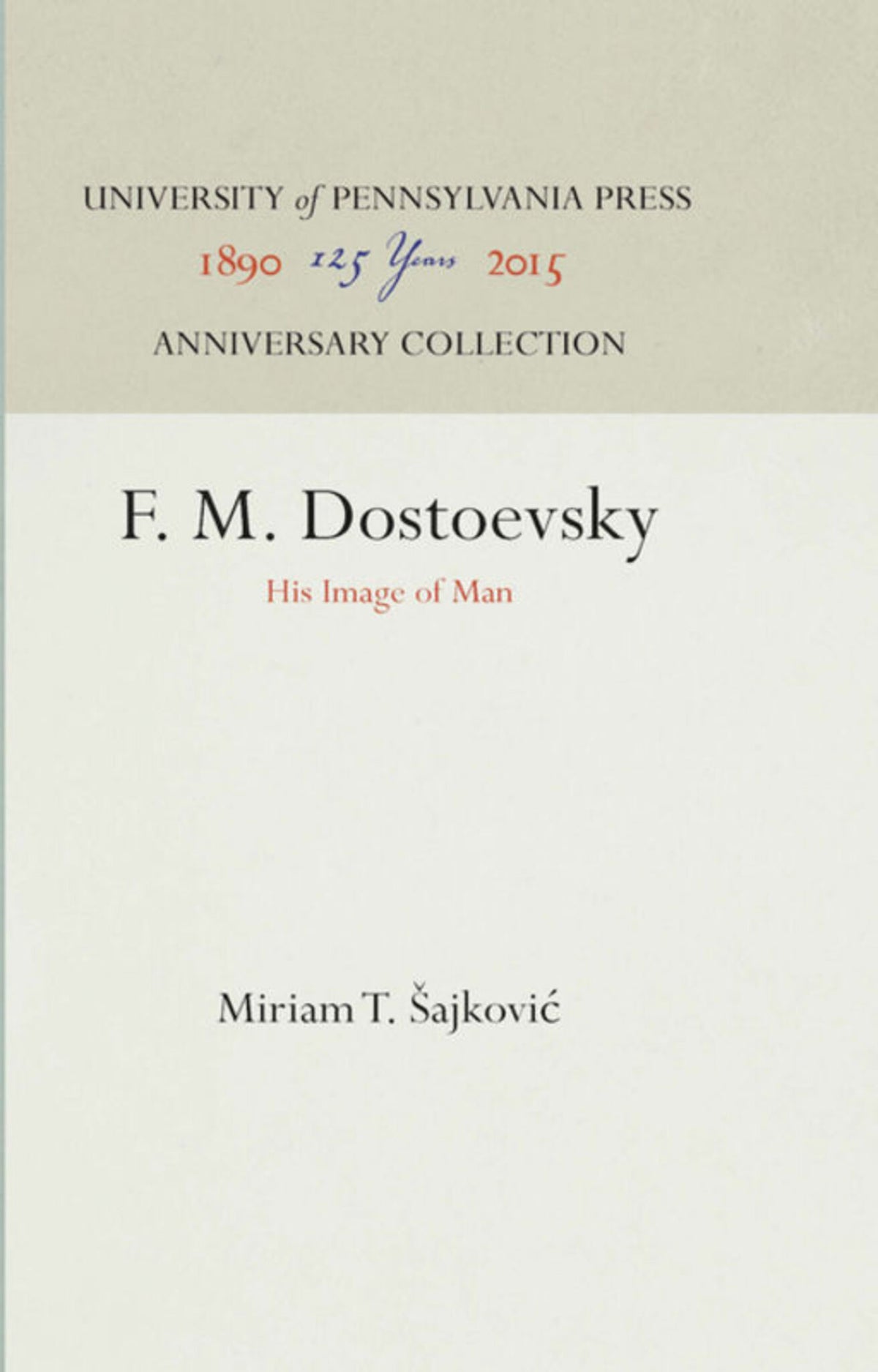 F. M. Dostoevsky