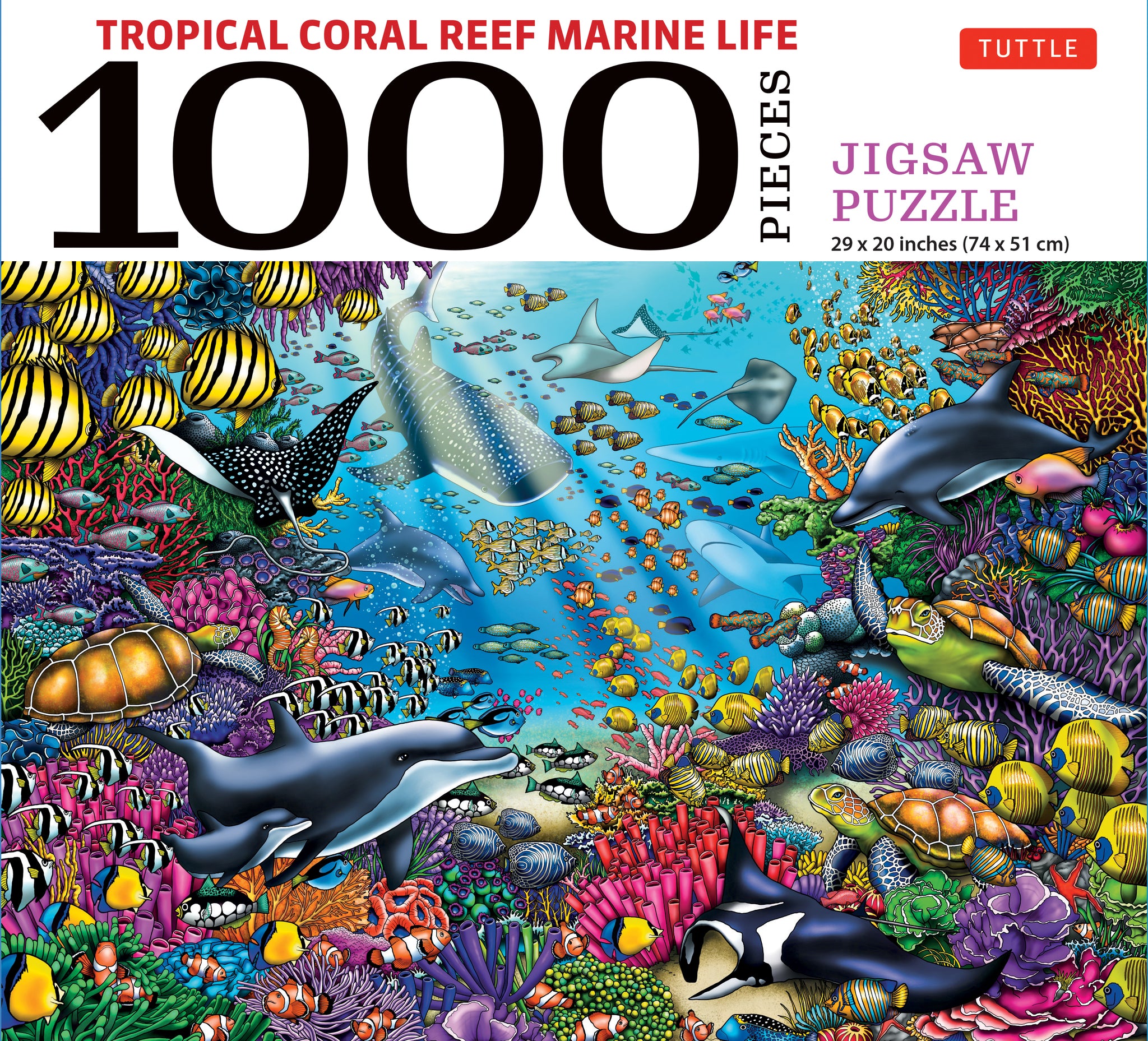 Tropical Coral Reef Marine Life - 1000 Piece Jigsaw Puzzle