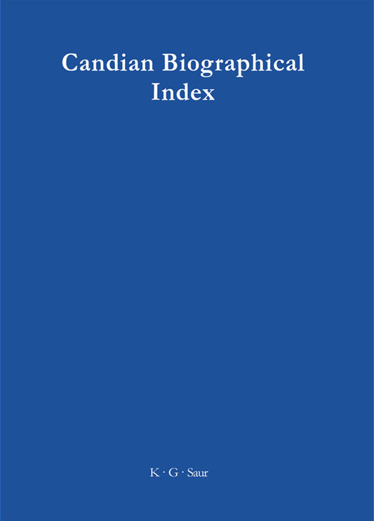 Canadian Biographical Index