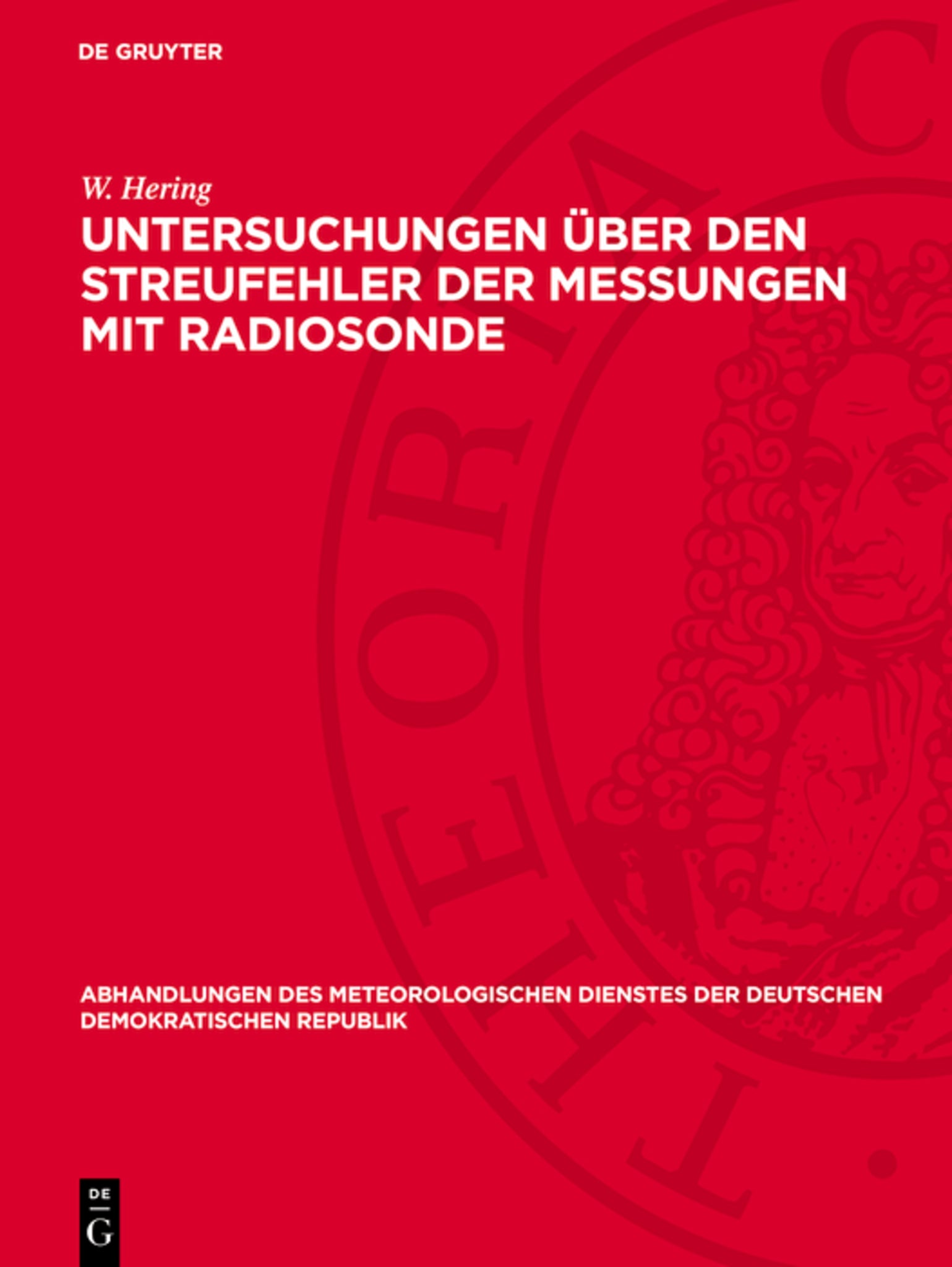 Untersuchungen über den Streufehler der Messungen mit Radiosonde