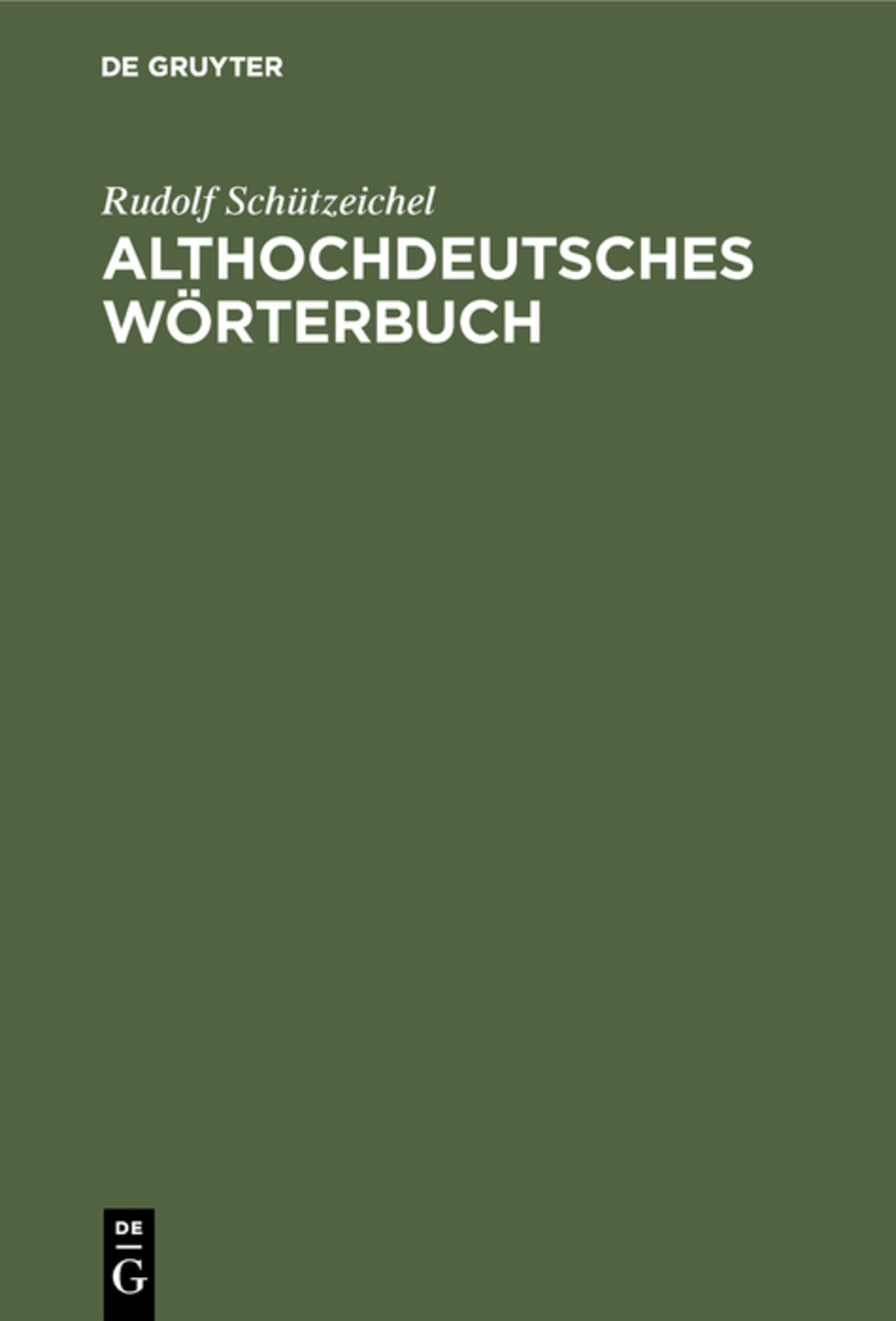 Althochdeutsches Wörterbuch