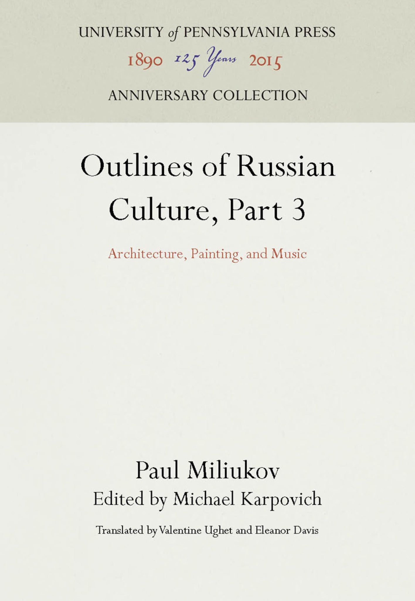 Outlines of Russian Culture, Part 3