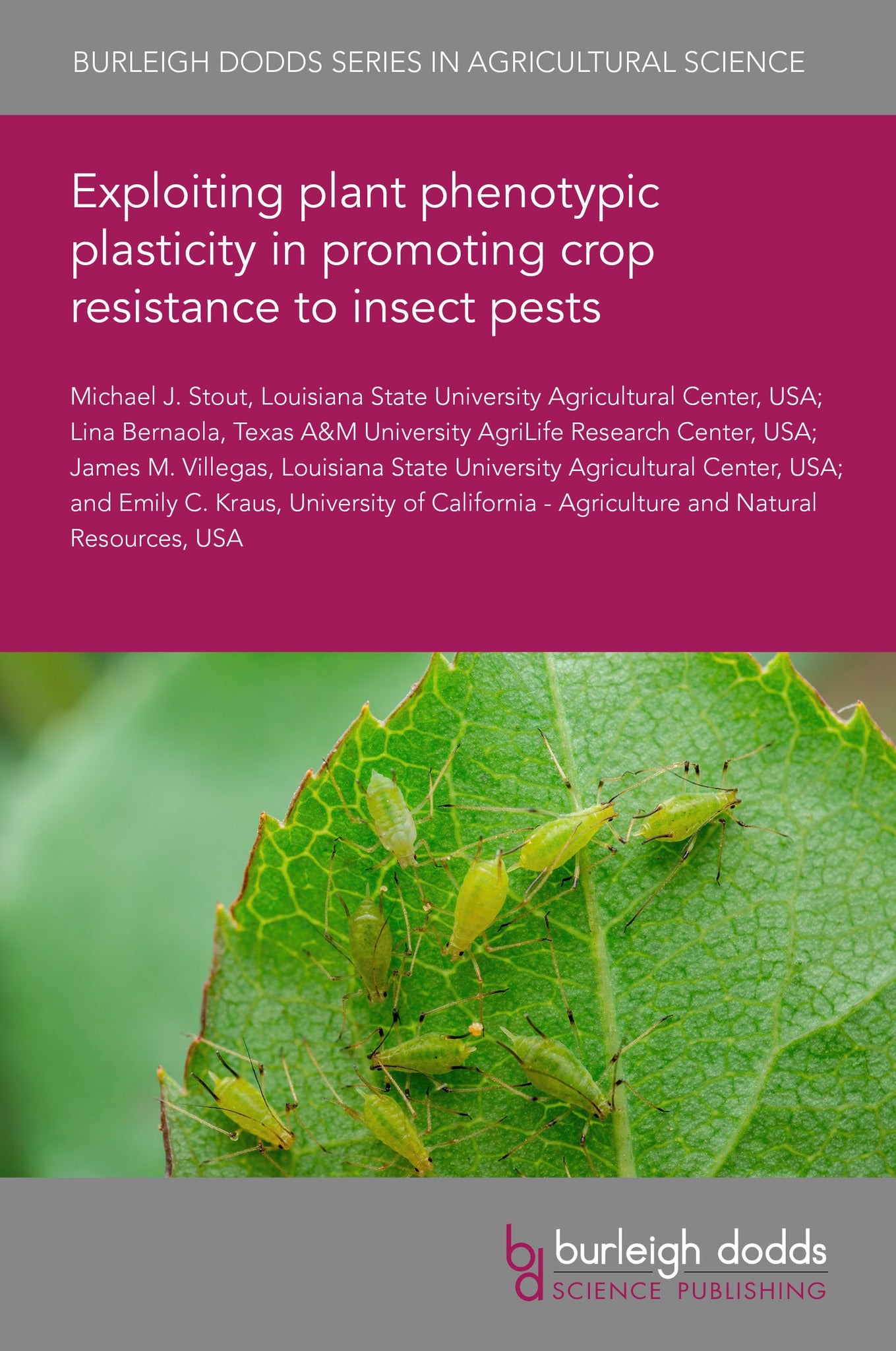 Cover image for Exploiting plant phenotypic plasticity in promoting crop resistance to insect pests ISBN 9781835453681