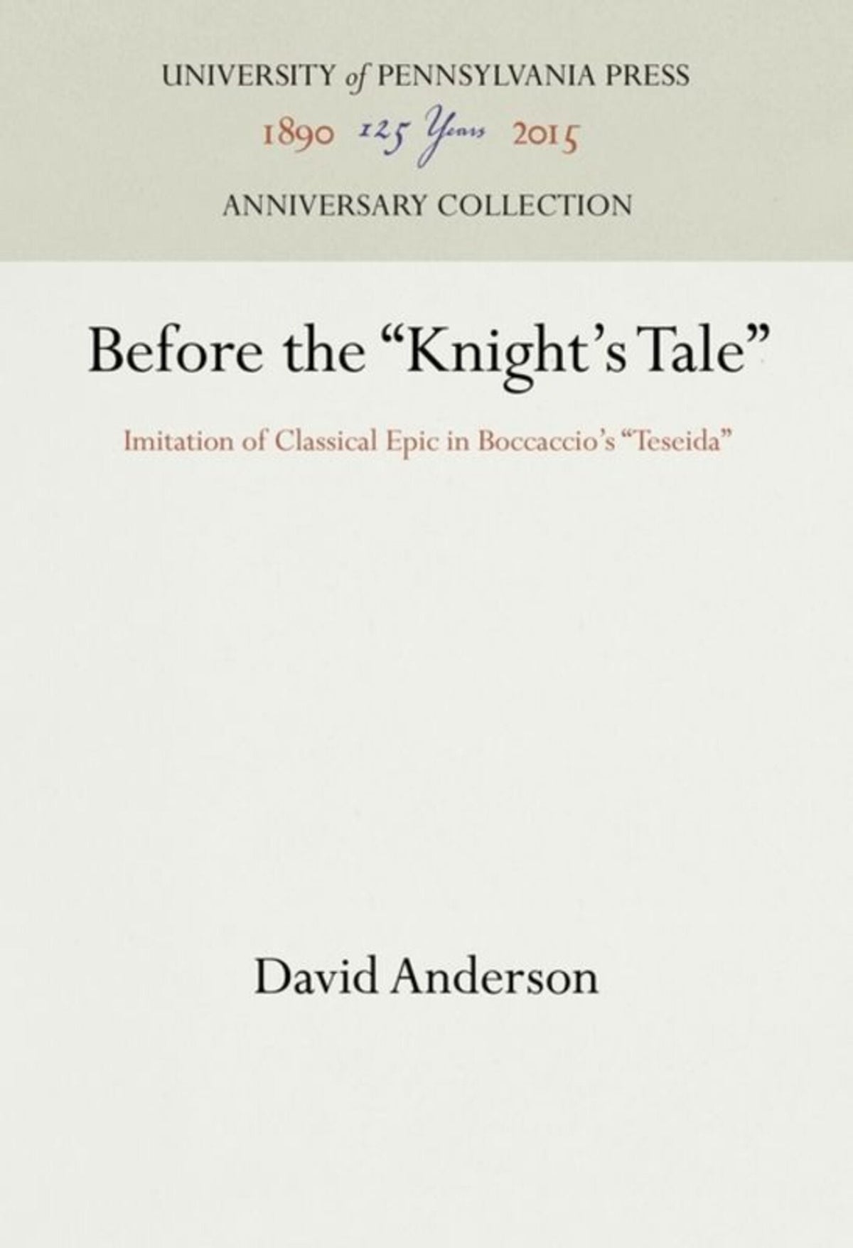 Before the "Knight's Tale"
