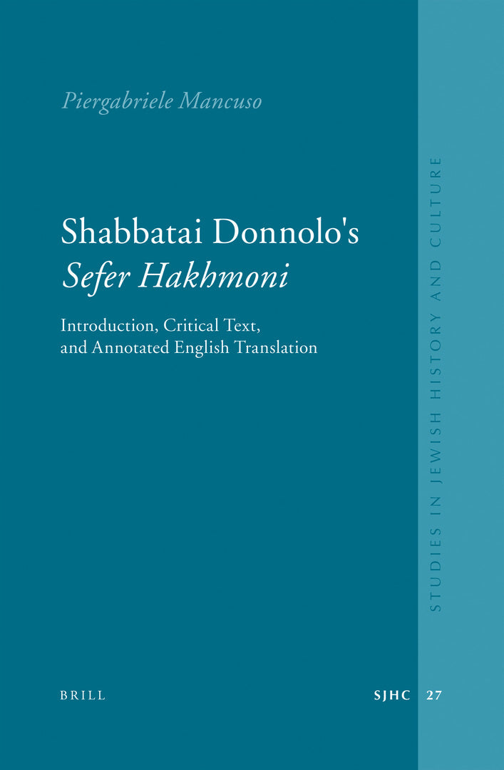 Cover image for Shabbatai Donnolo's Sefer Ḥakhmoni ISBN 9789004167629