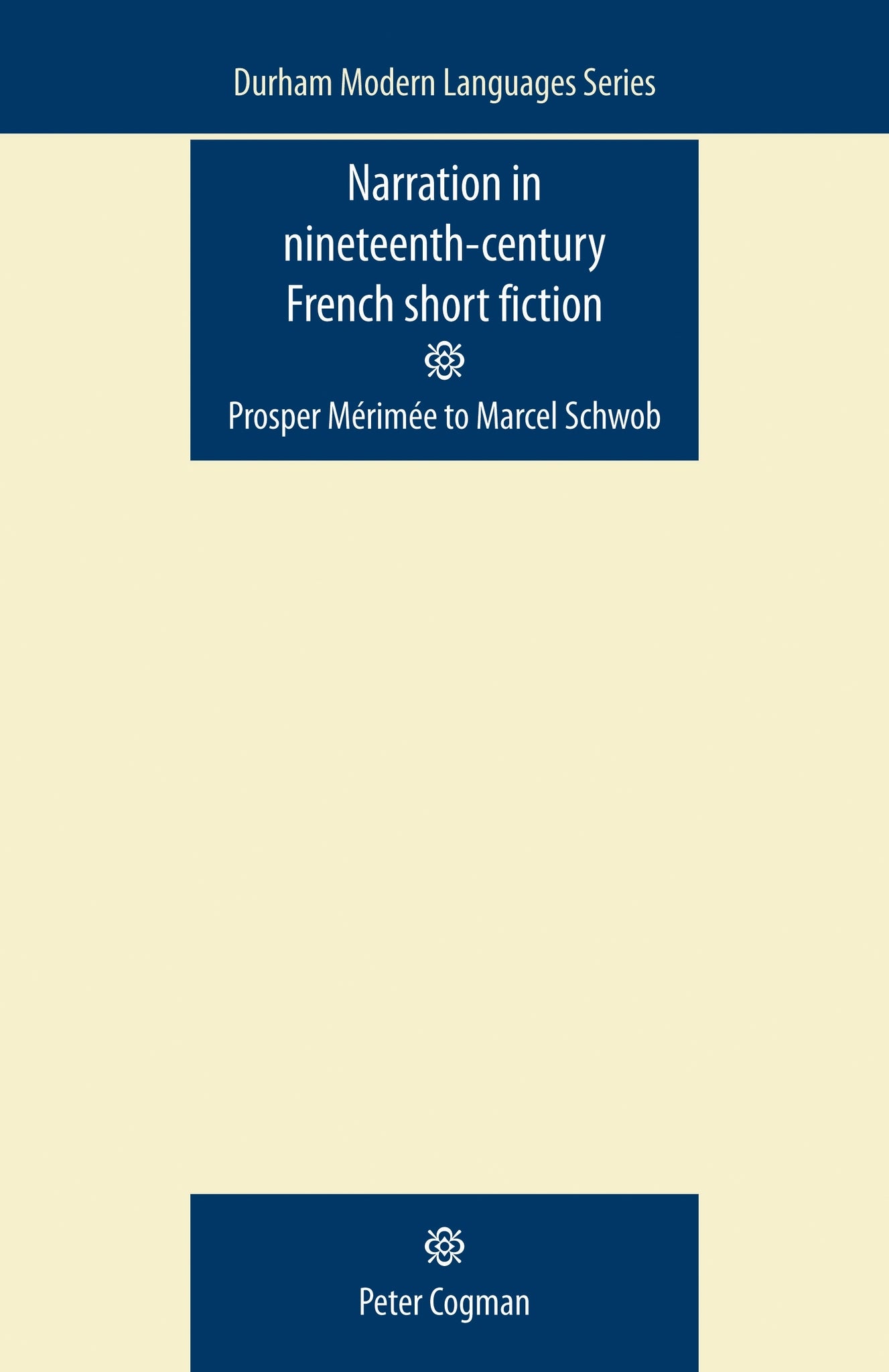 Narration in nineteenth-century French short fiction