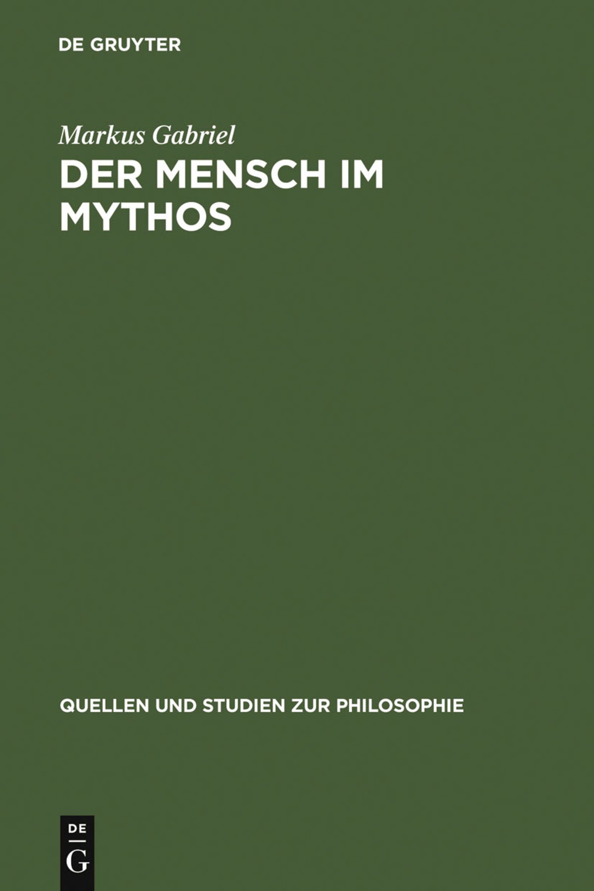 Cover image for Der Mensch im Mythos ISBN 9783110190366