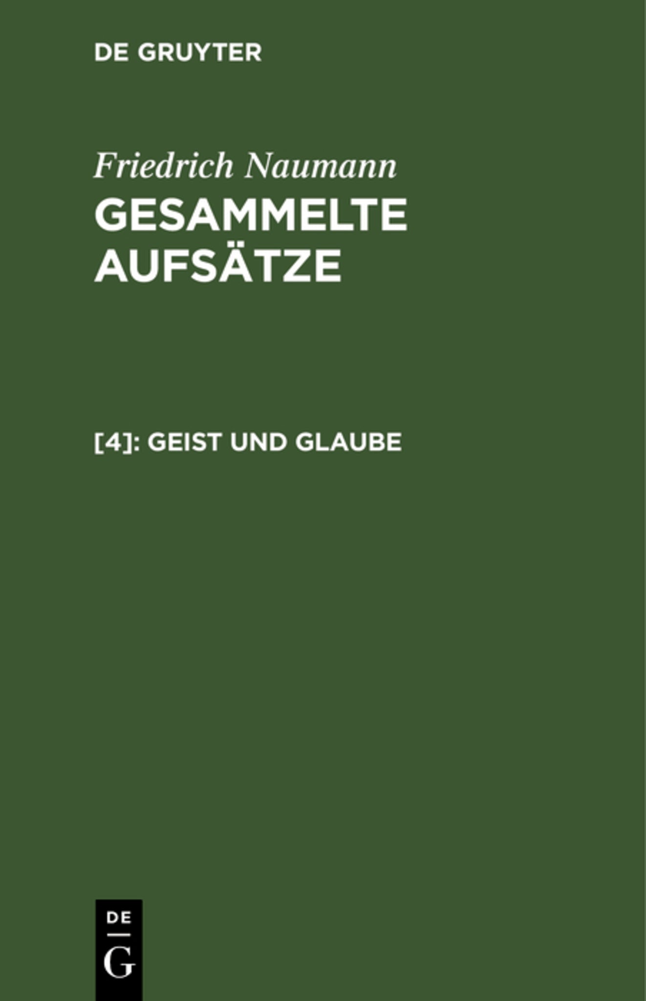Geist und Glaube