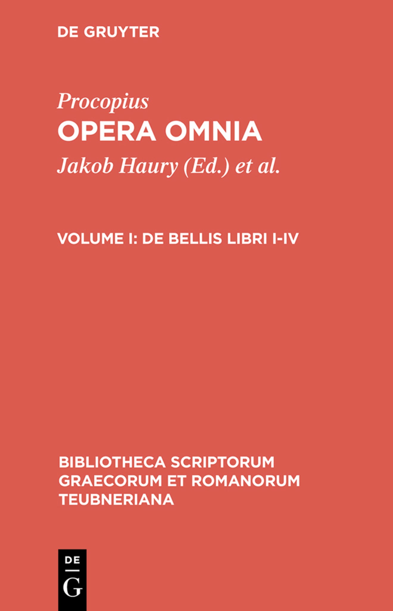 Cover image for De bellis libri I-IV ISBN 9783598717345
