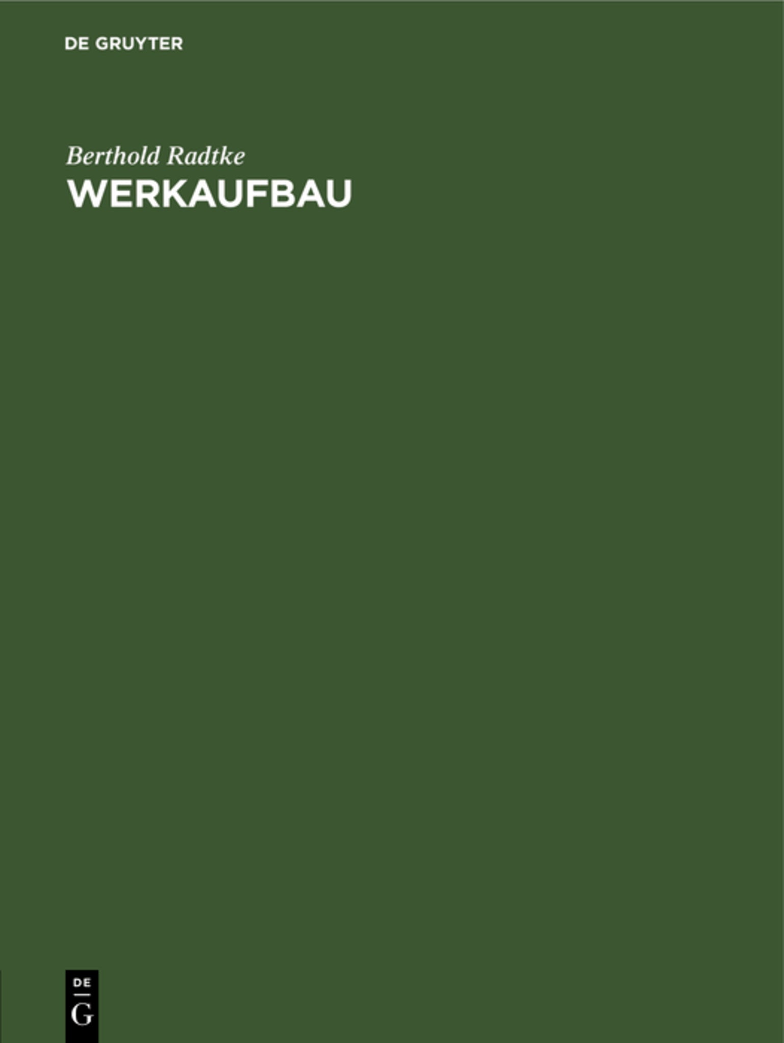 Werkaufbau