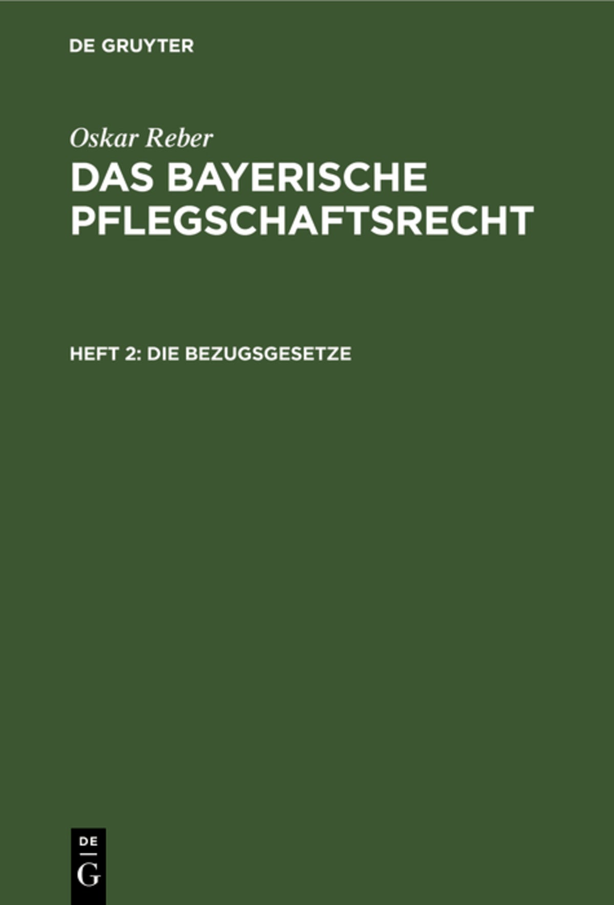 Cover image for Die Bezugsgesetze ISBN 9783112463451