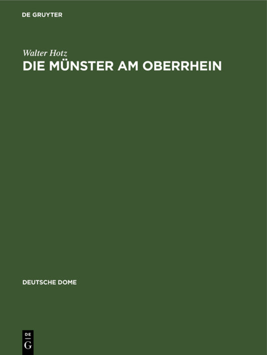 Die Münster am Oberrhein