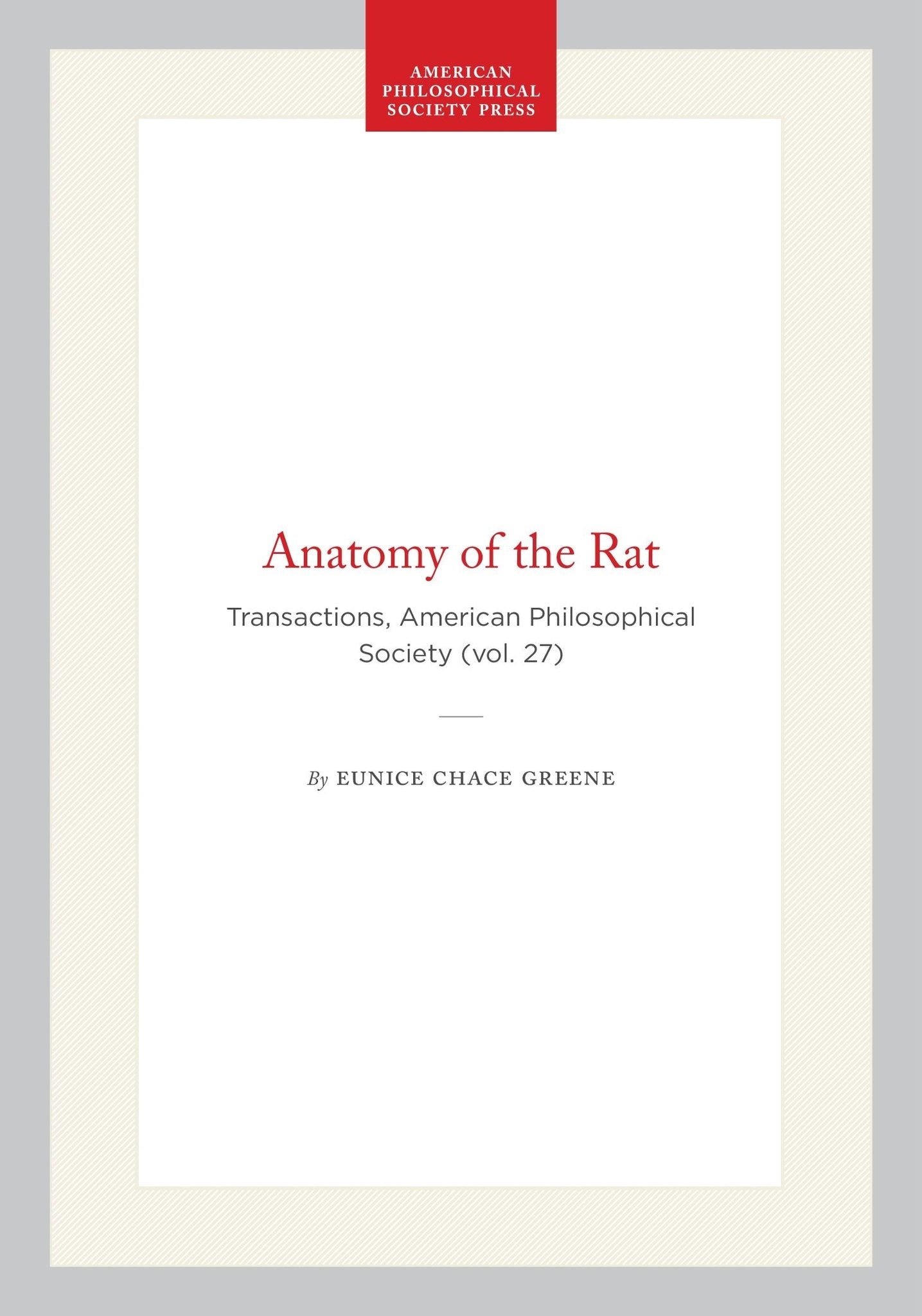 Anatomy of the Rat
