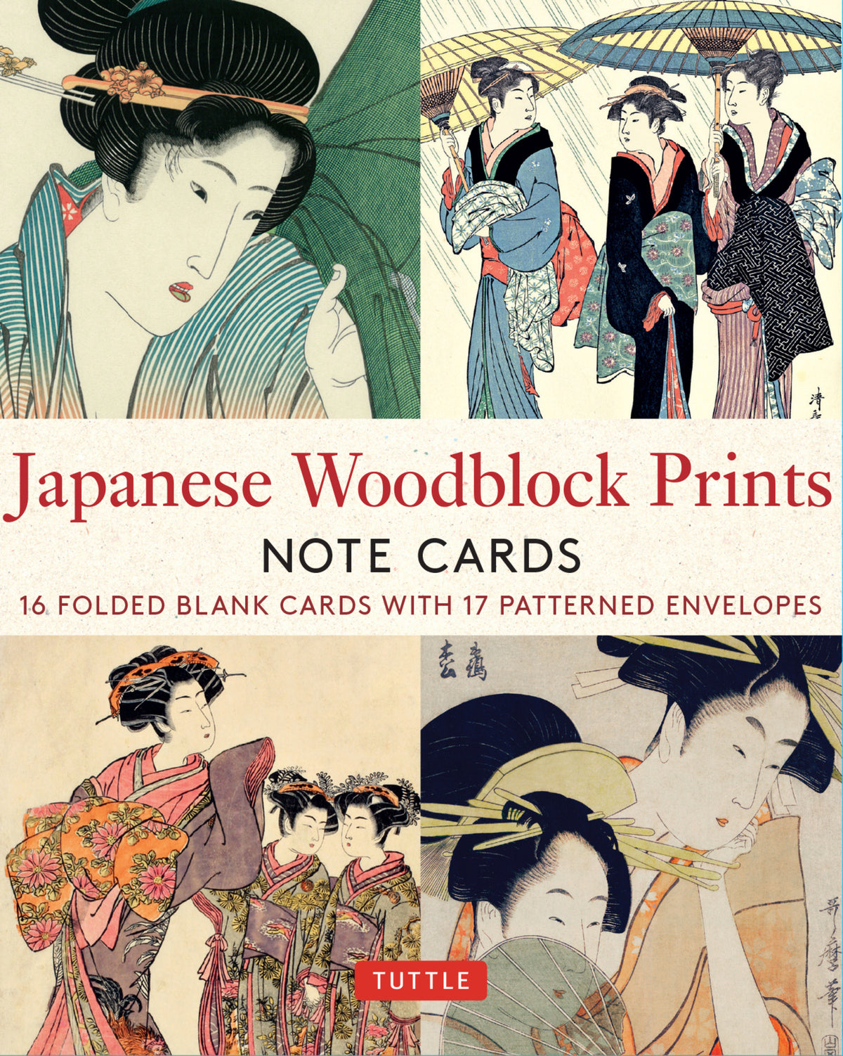 Cover image for Japanese Woodblock Prints, 16 Note Cards ISBN 9780804854788