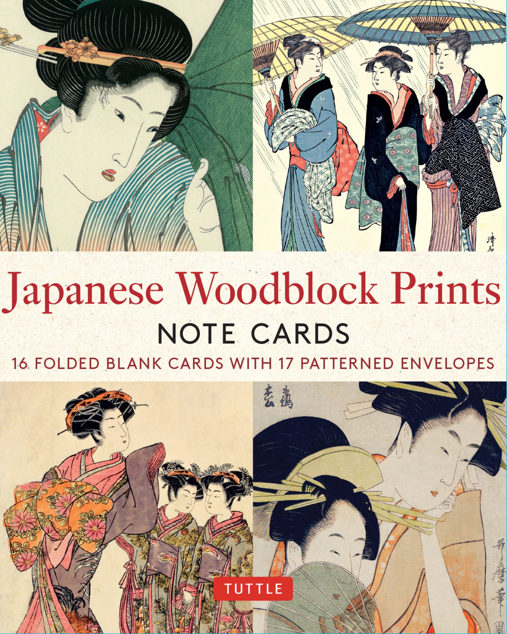 Cover image for Japanese Woodblock Prints, 16 Note Cards ISBN 9780804854788