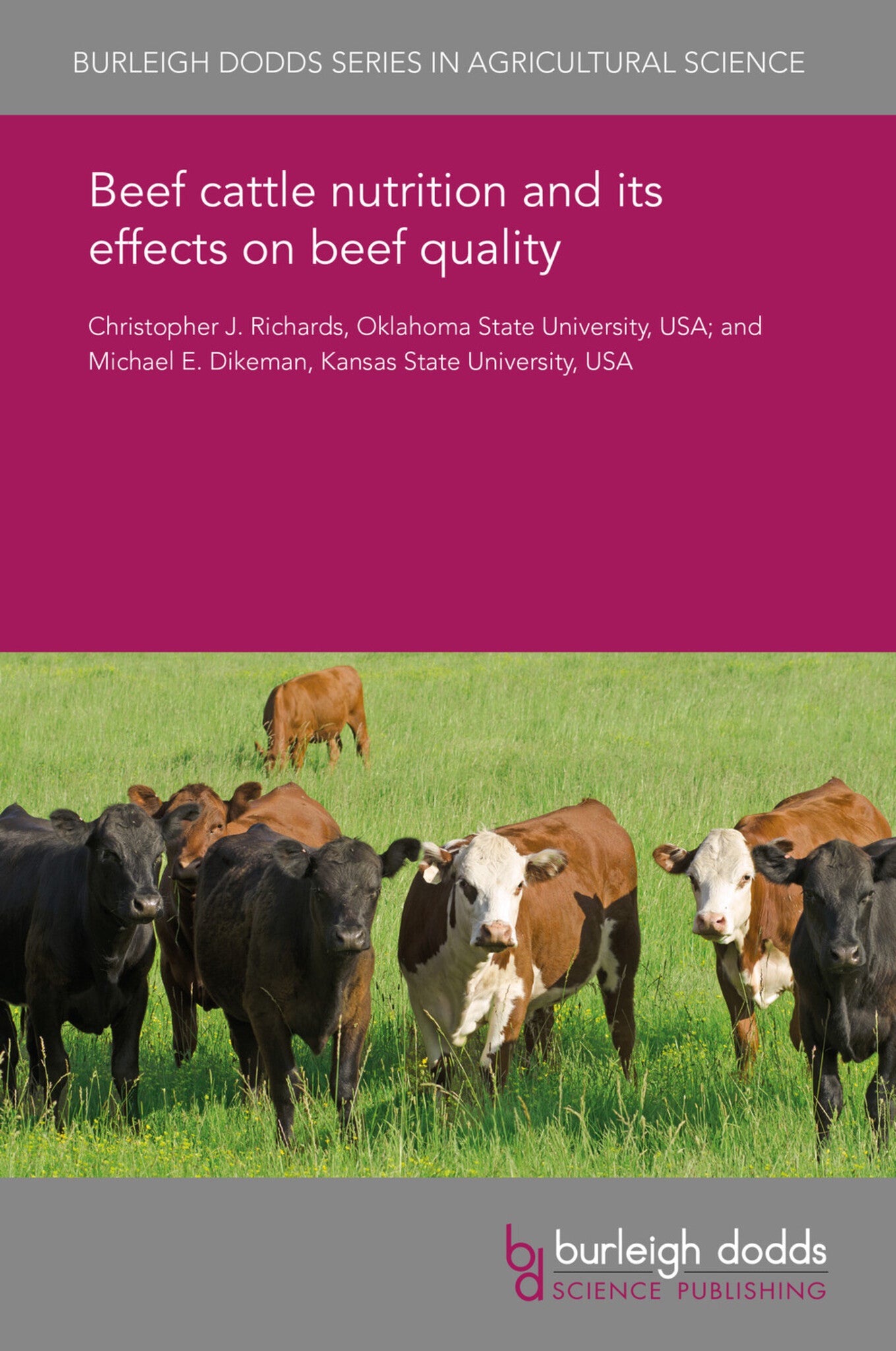 Cover image for Beef cattle nutrition and its effects on beef quality ISBN 9781838790356