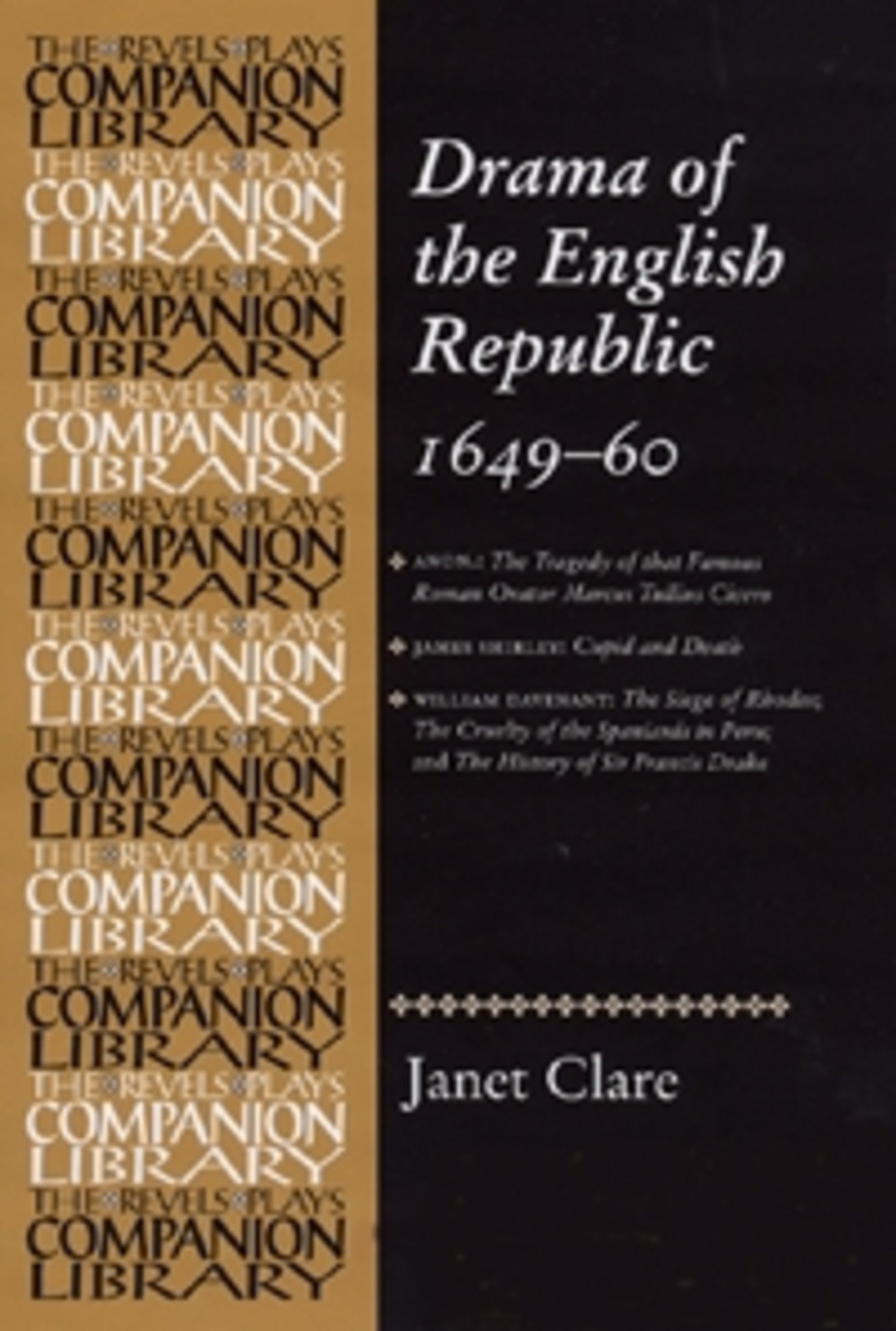 Cover image for Drama of the English Republic, 1649–1660 ISBN 9780719044823
