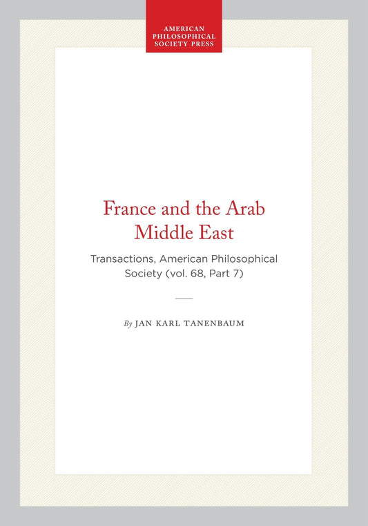 France and the Arab Middle East