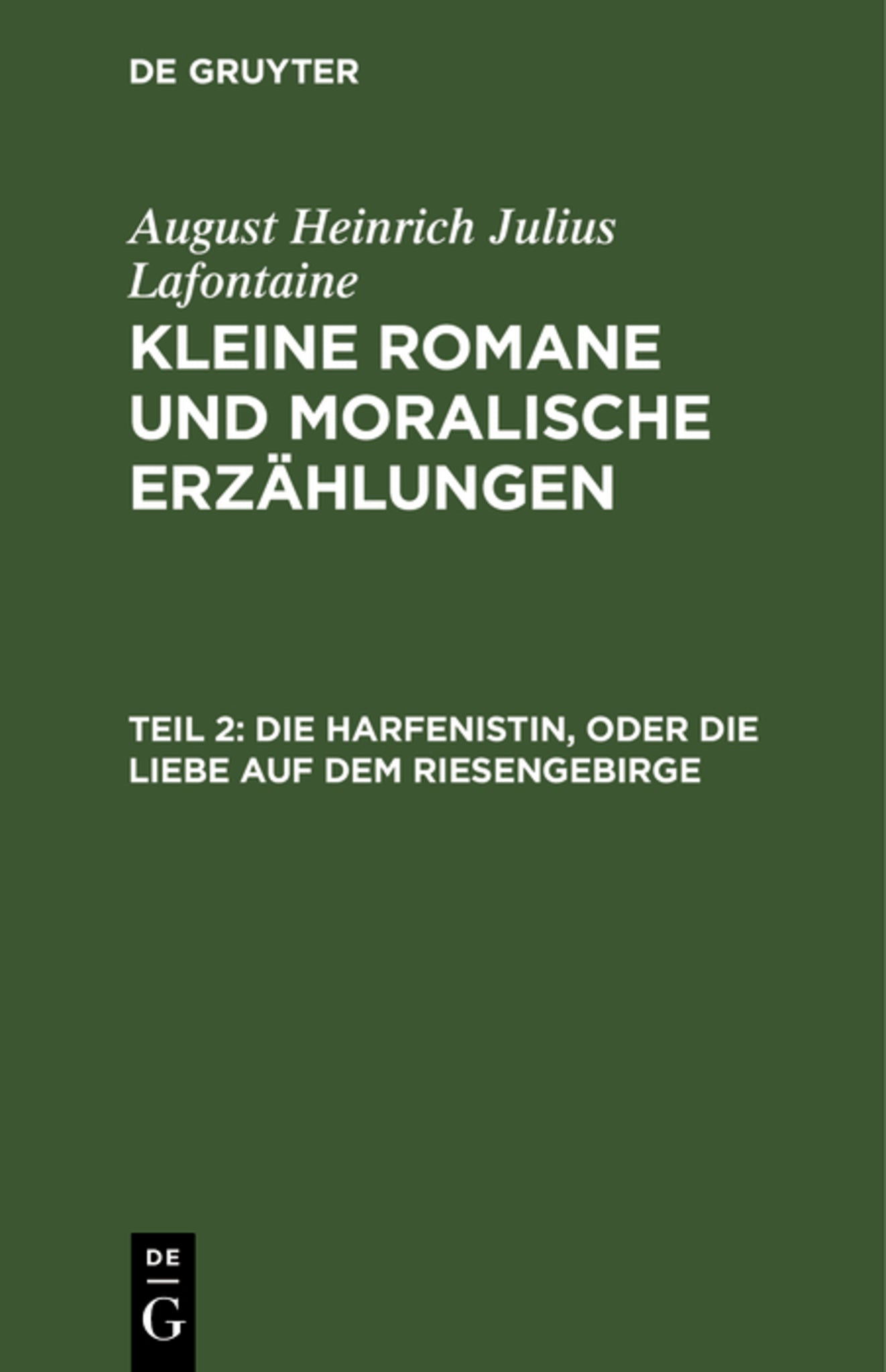Die Harfenistin, oder die Liebe auf dem Riesengebirge